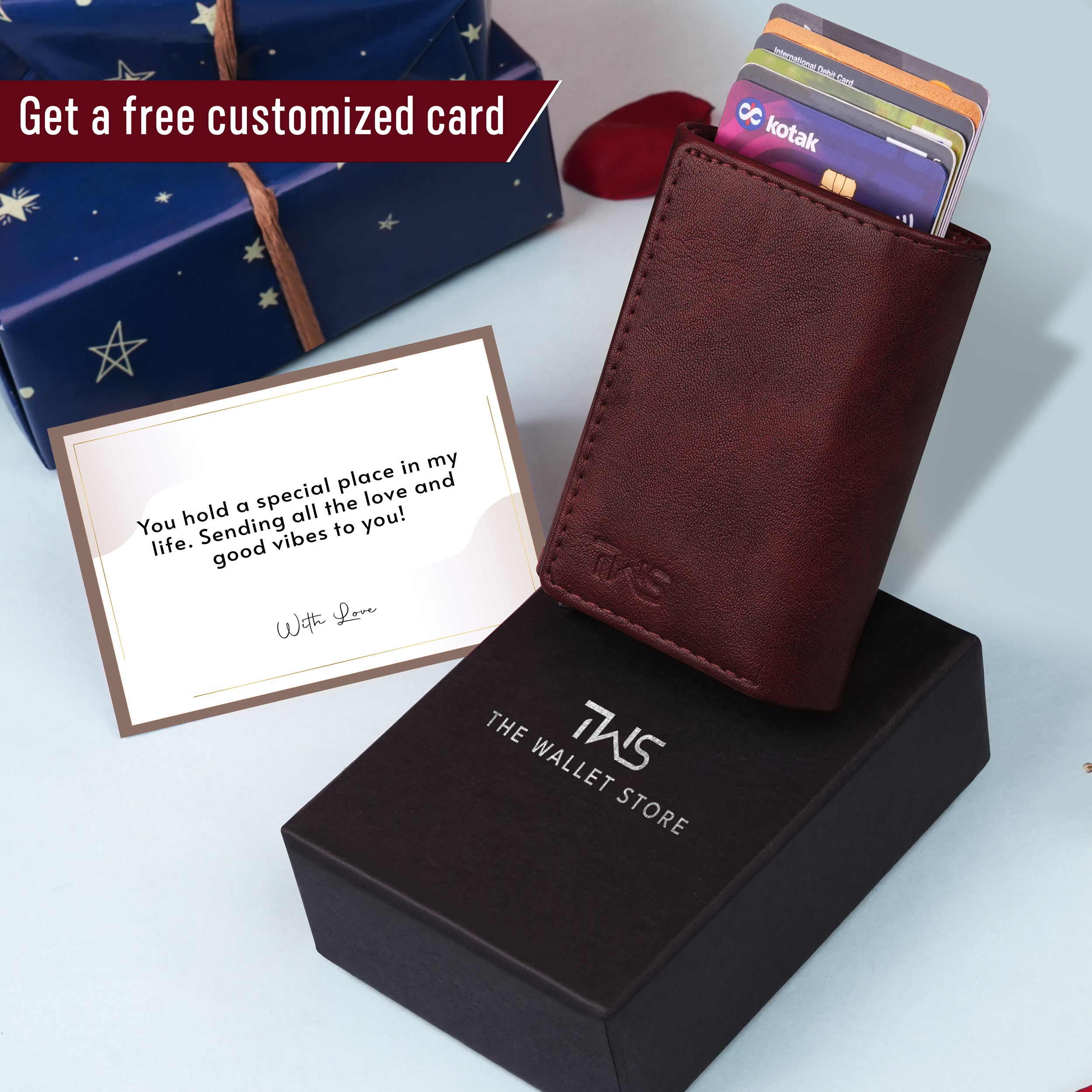 Maverick RFID Protected Wallet Cardholder - Wine