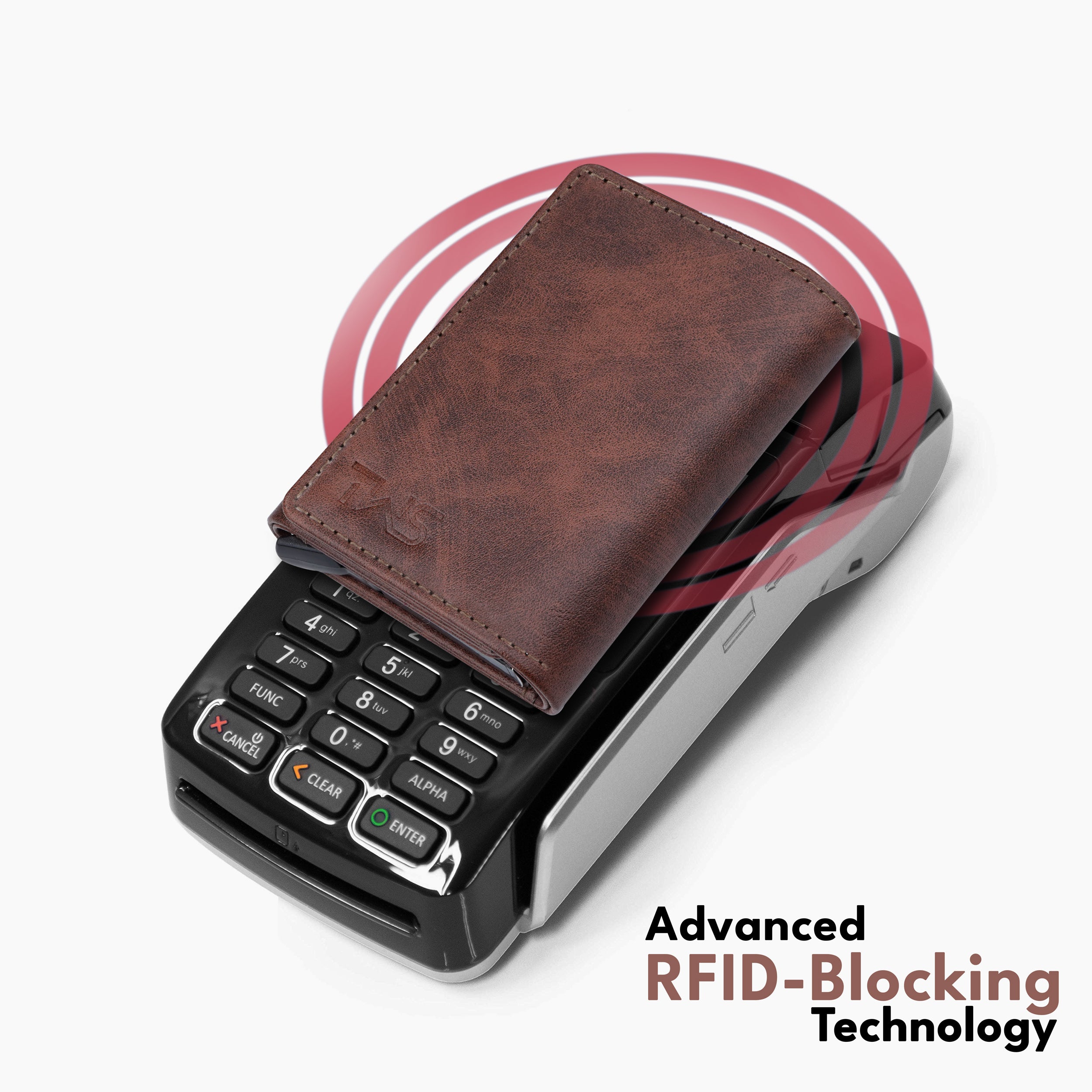 Maverick RFID Protected Wallet Cardholder - brown