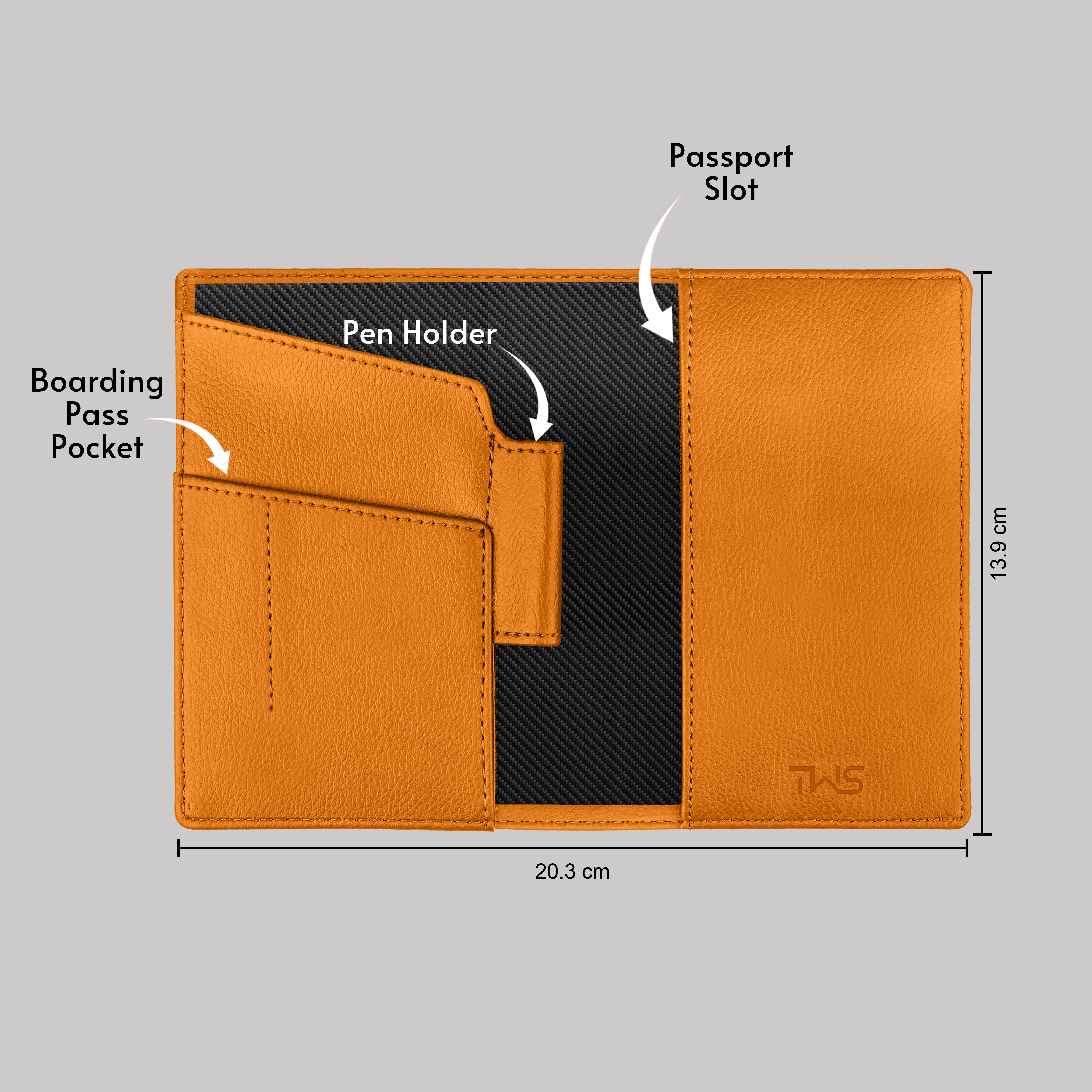 Personalized Wanderlust Passport Cover - Mustard