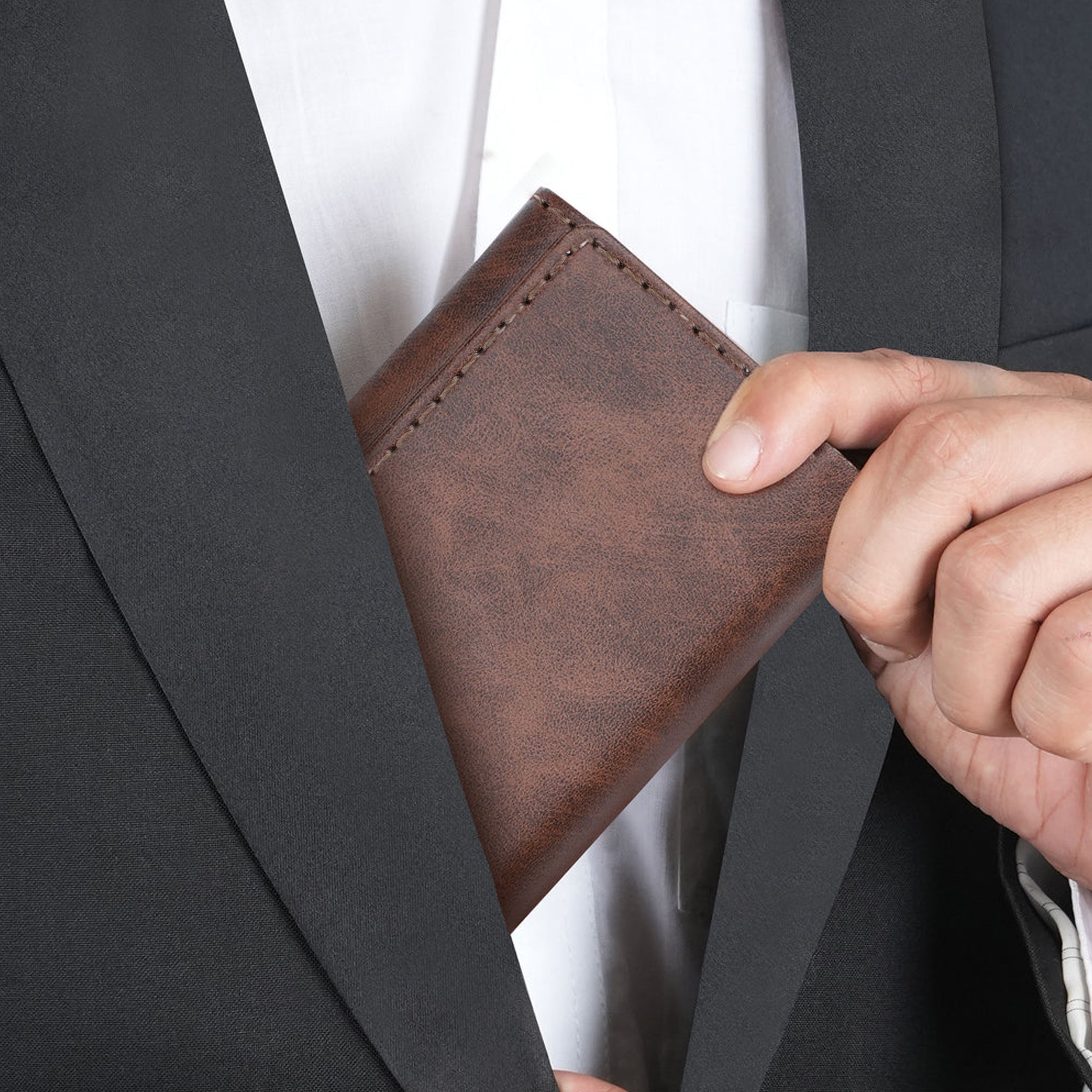 Maverick RFID Protected Wallet Cardholder - brown