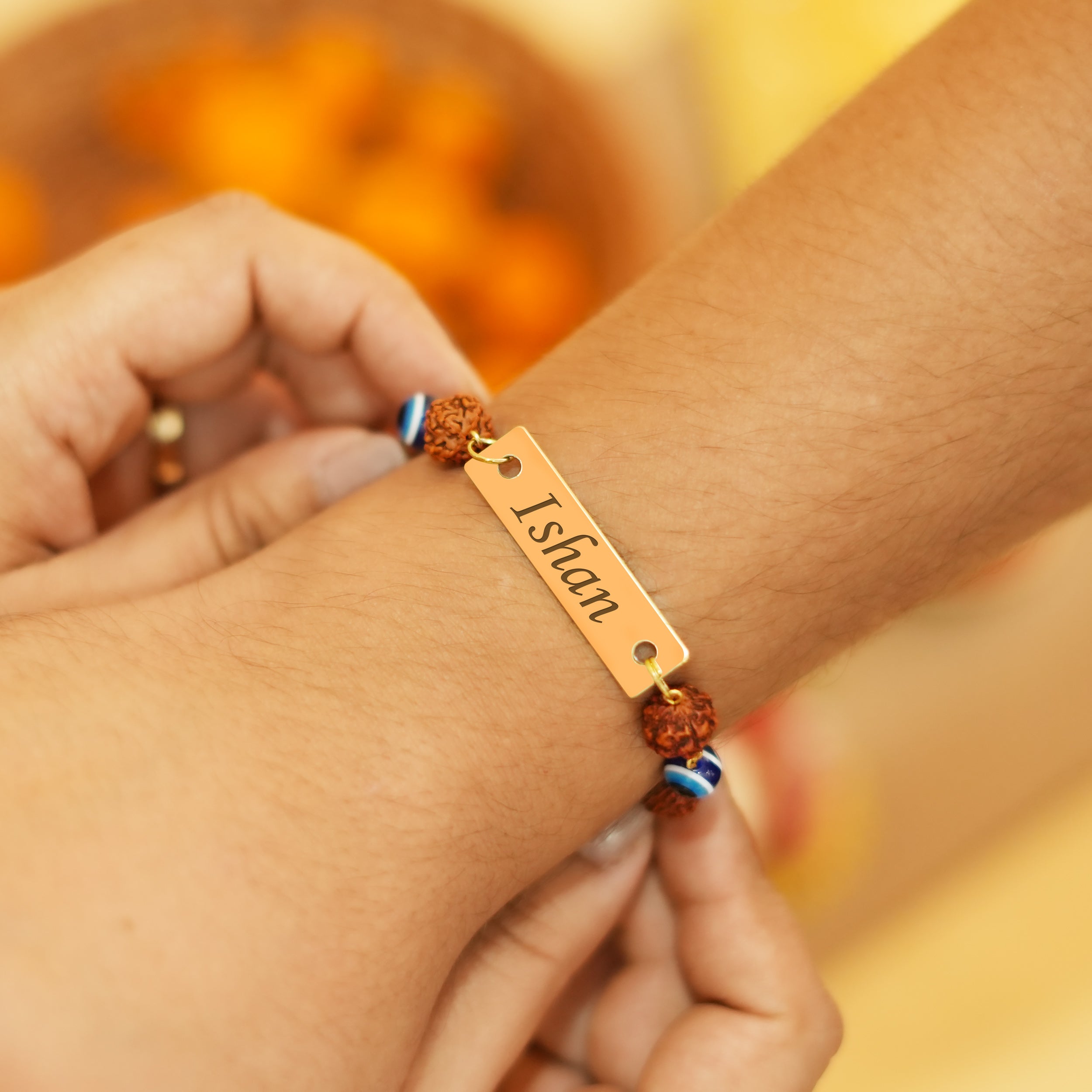 Personalized Sacred Strength Rakhi With Name