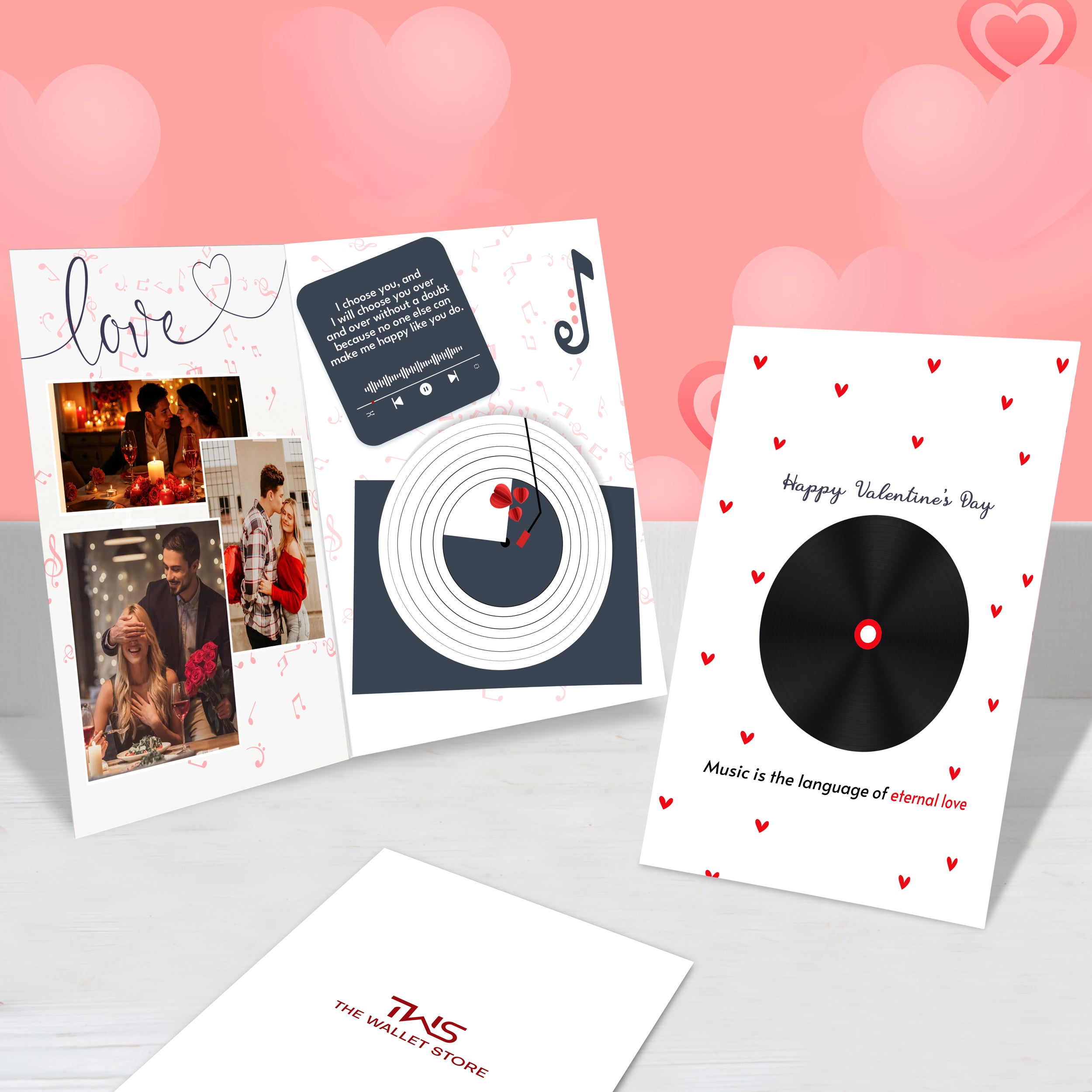 Personalized Valentines Day Audio Greeting Card - Theme 4