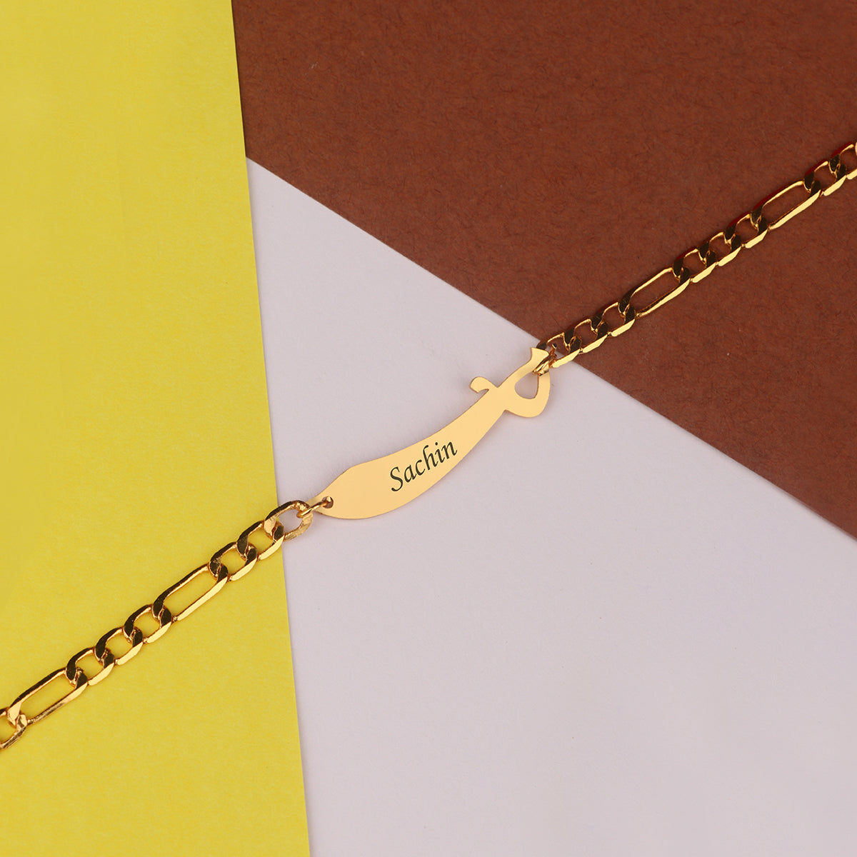 Personalized Metal Sword Rakhi With Name