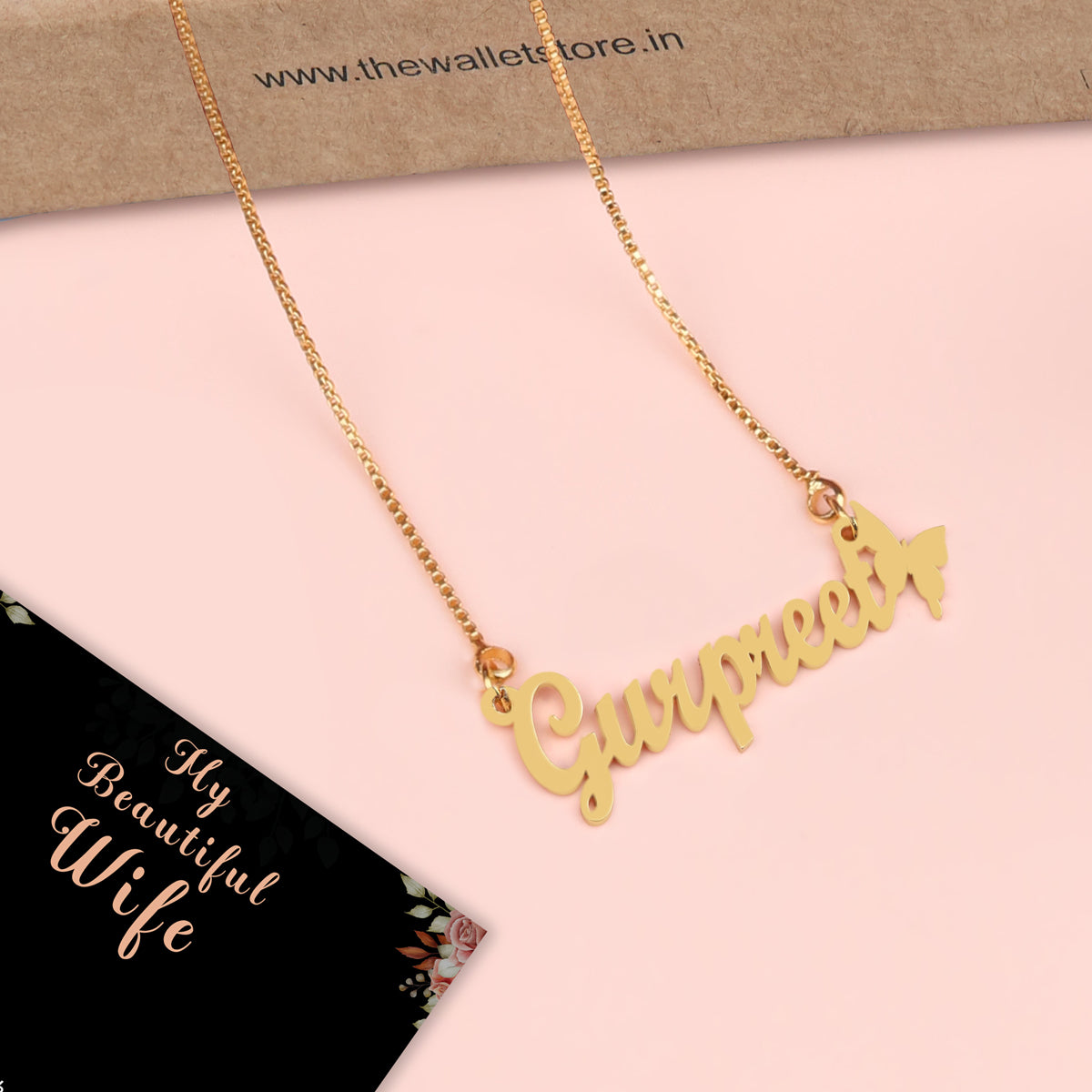 Butterfly Name Necklace