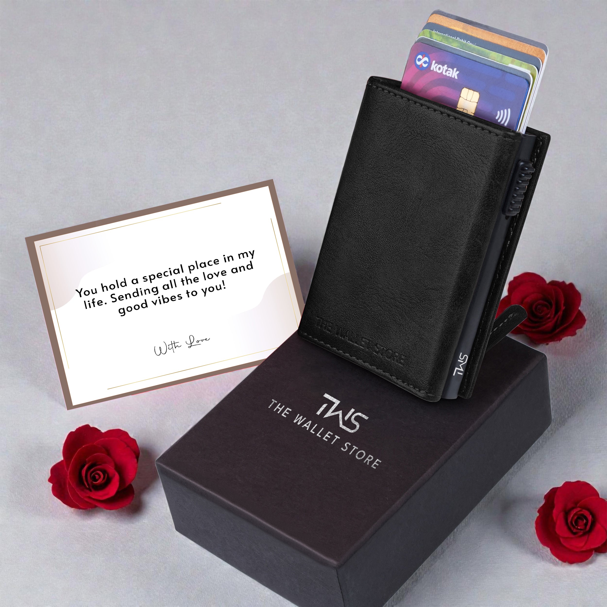 Defender RFID Protected Wallet Cardholder - Black