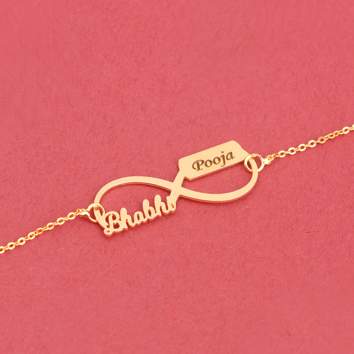 Personalized Metal Rakhi For Bhabhi With Name