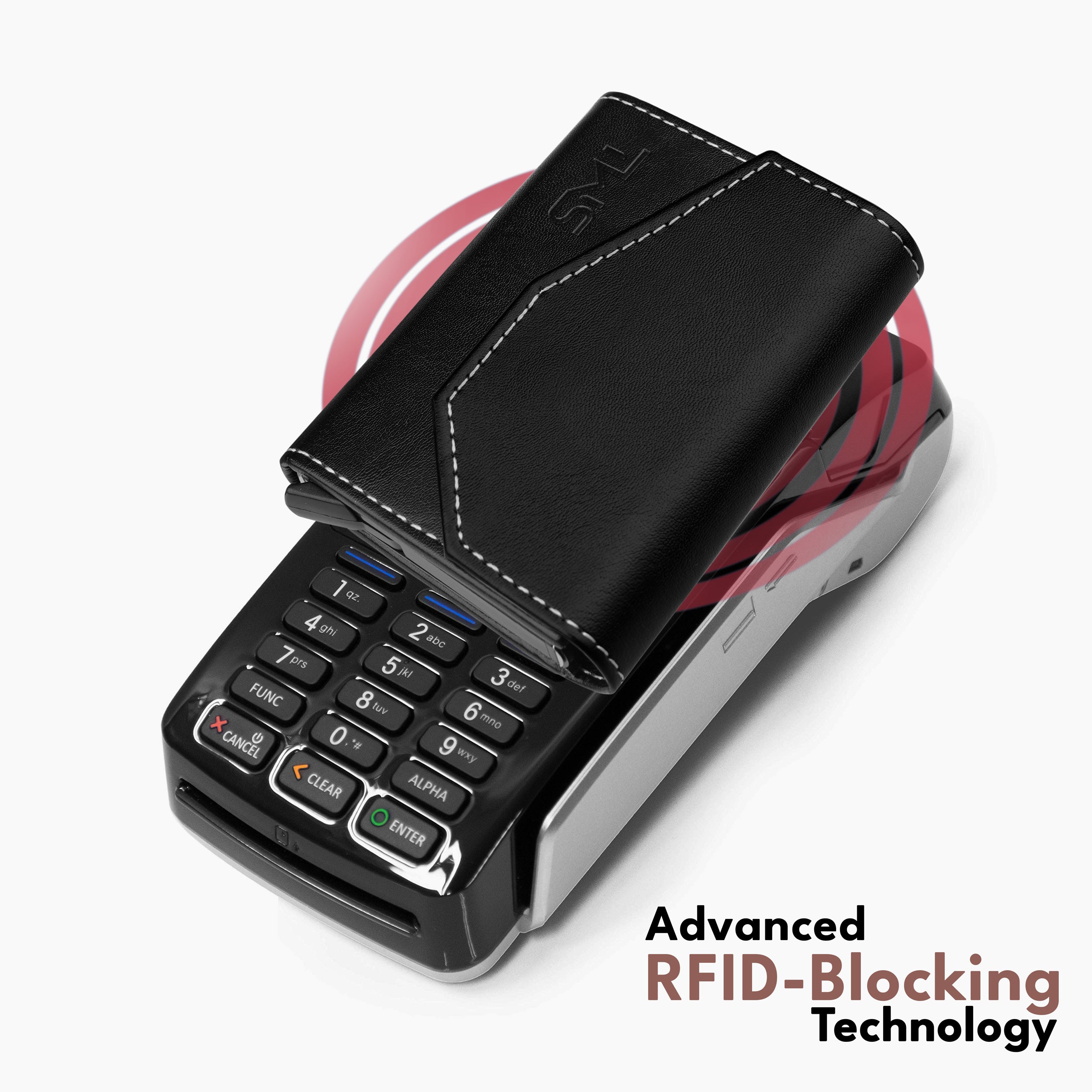 Vintage RFID Protected Wallet Card Holder - Black