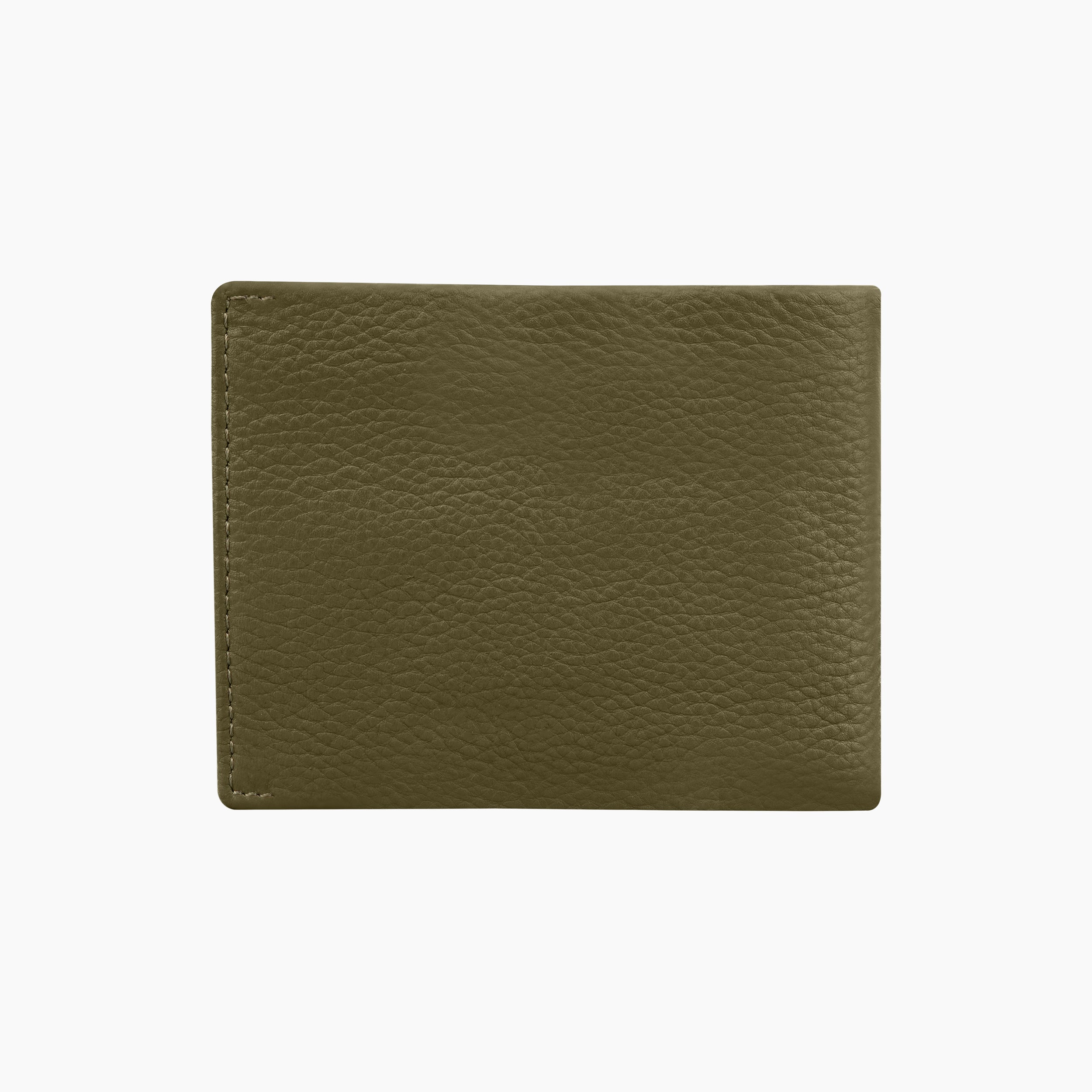 Noble Stripes Leather Wallet For Men - Green