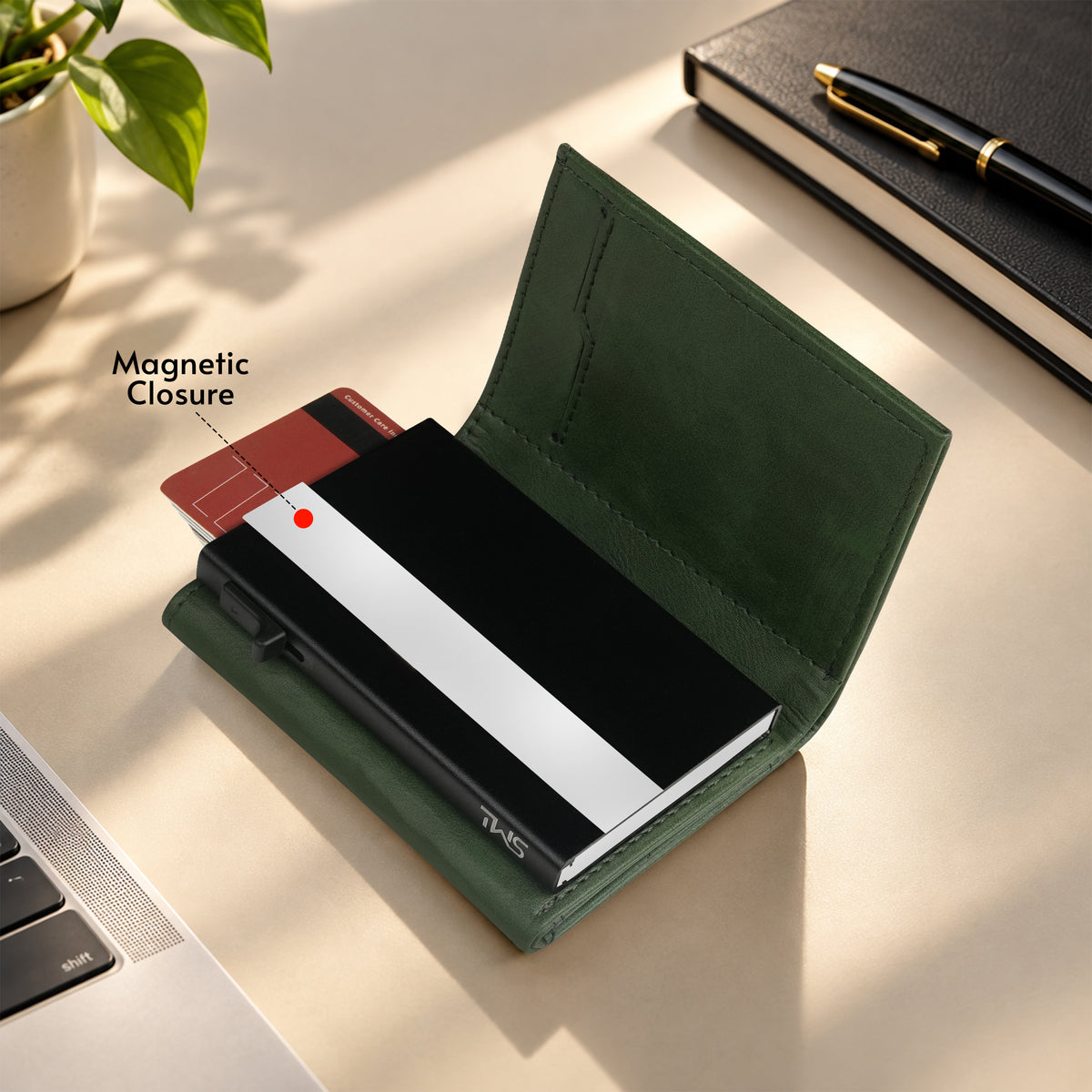 Guardian RFID Protection Wallet Card Holder - Green