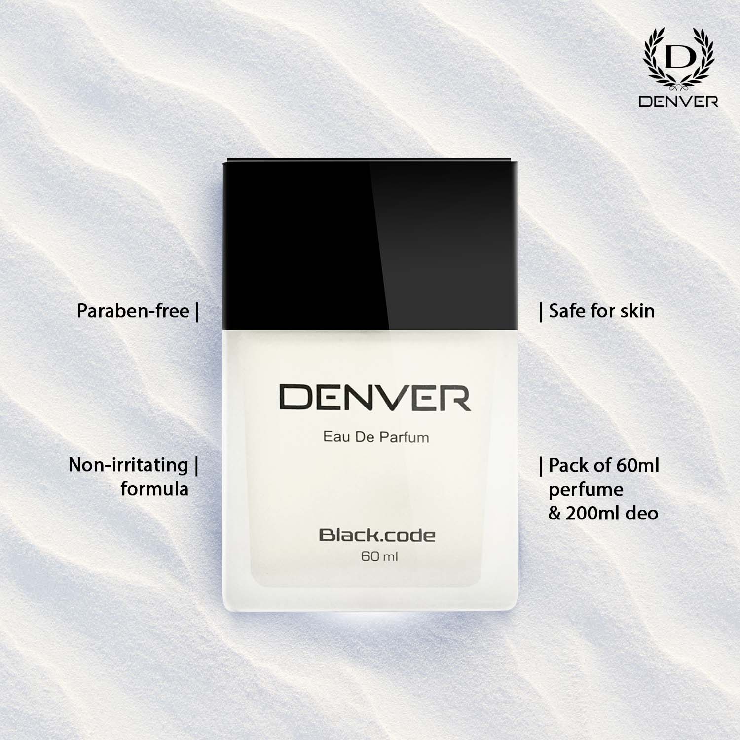 Denver Gift Pack Black Code | 60ml Perfume | 200 ml Deodorant