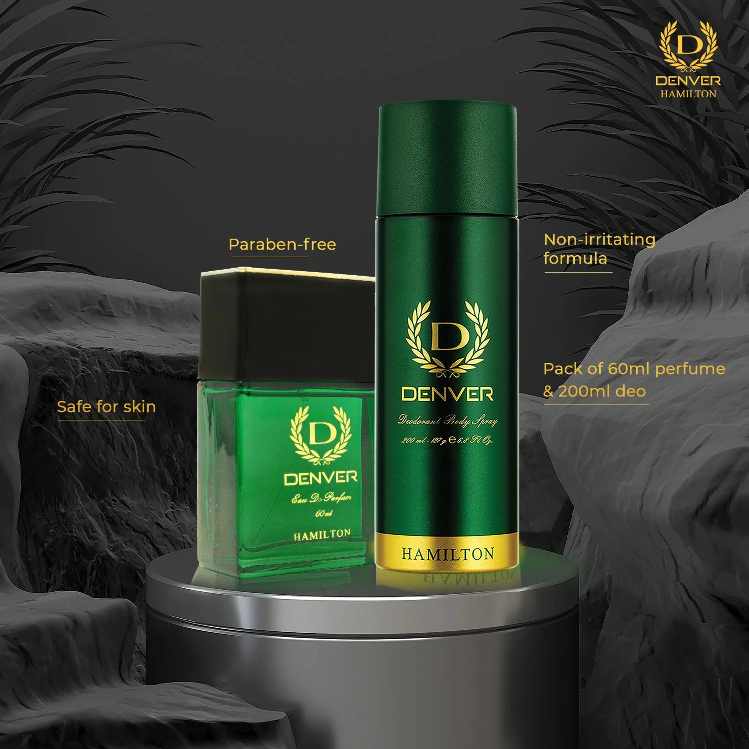 Denver Gift Pack Hamilton | 60ml Perfume | 200ml Deodorant