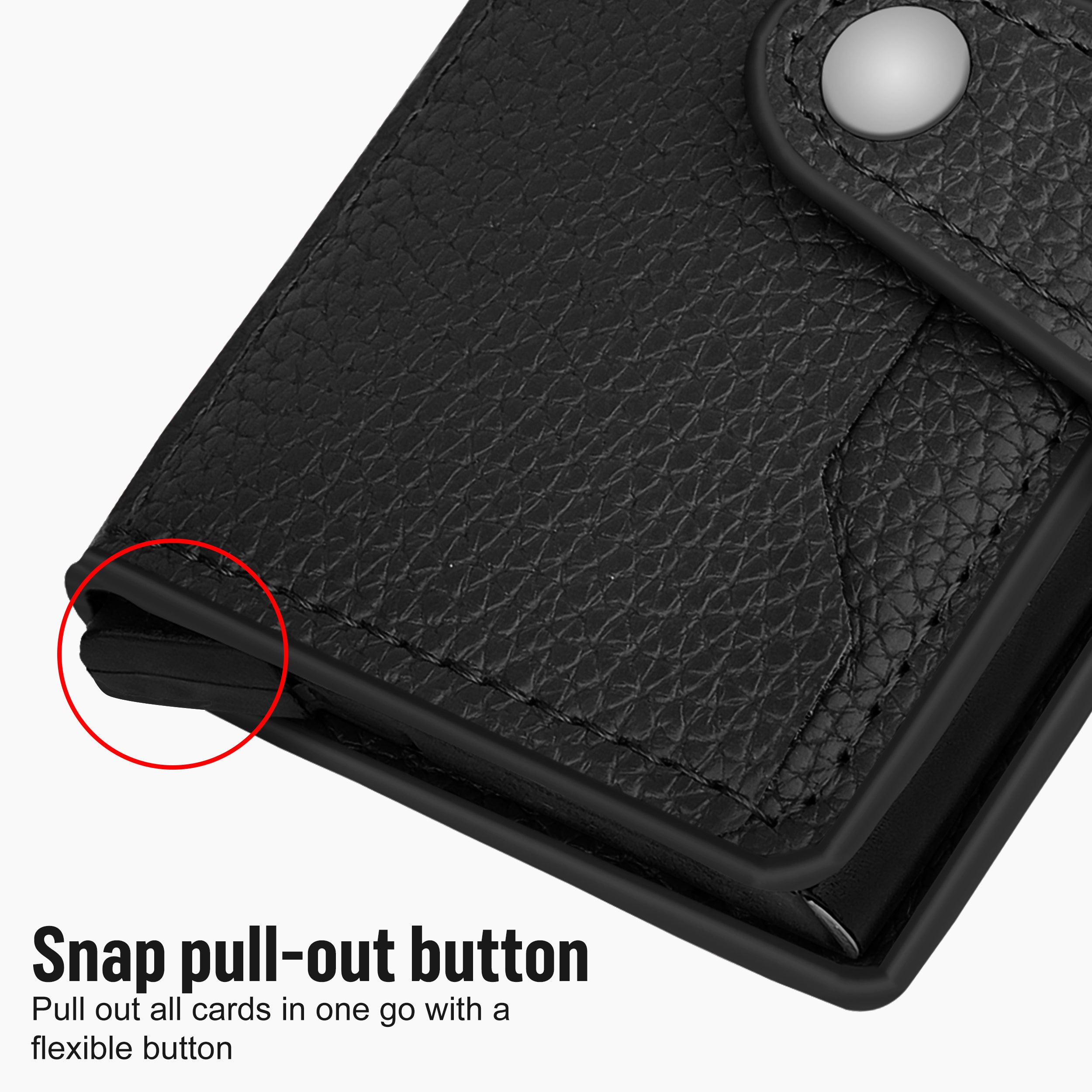 Stealth Shield RFID Protected Pop-Up Wallet Cardholder - Black