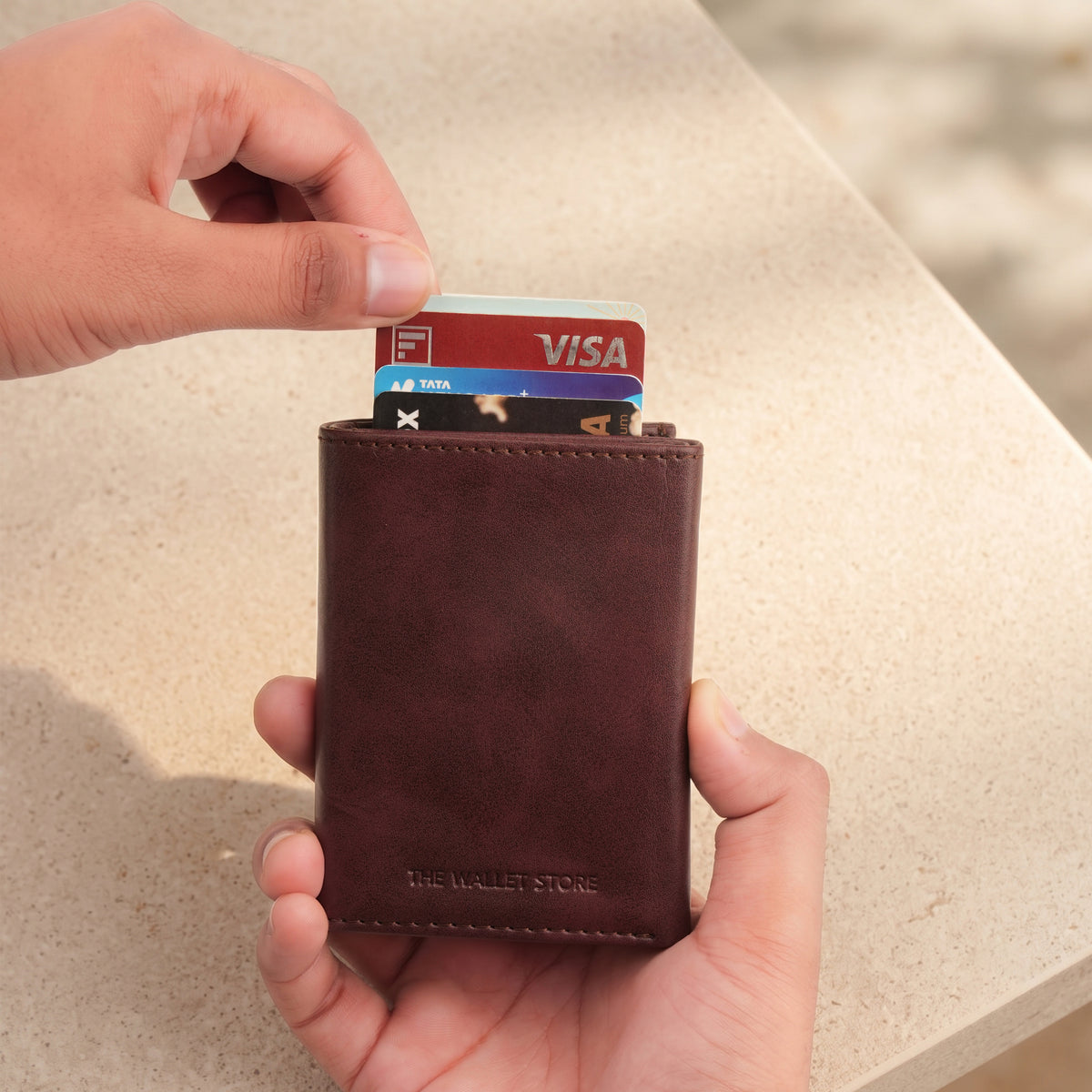 Guardian RFID Protection Wallet Card Holder - Wine