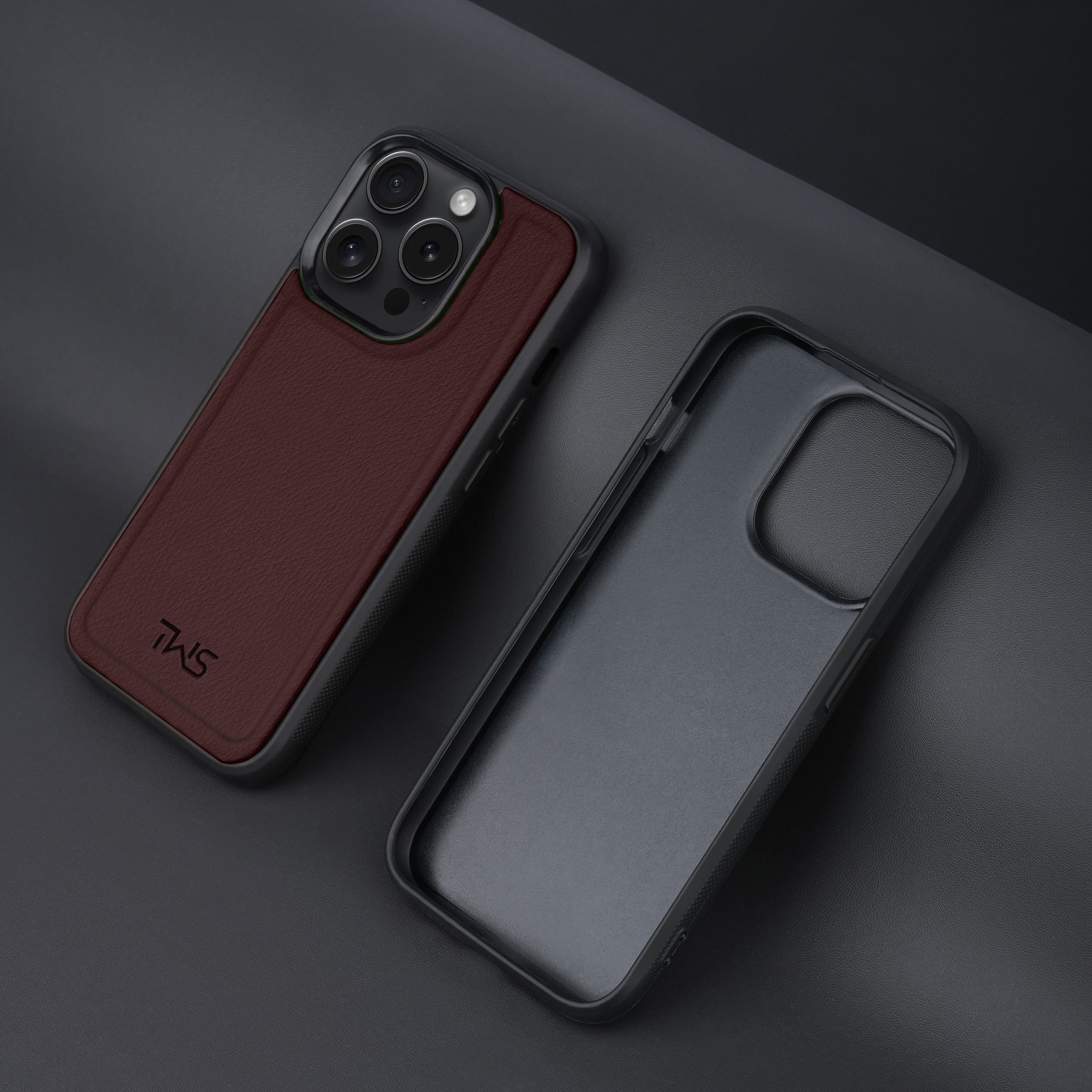 Premium Vegan Leather iPhone Case Cover- Brown