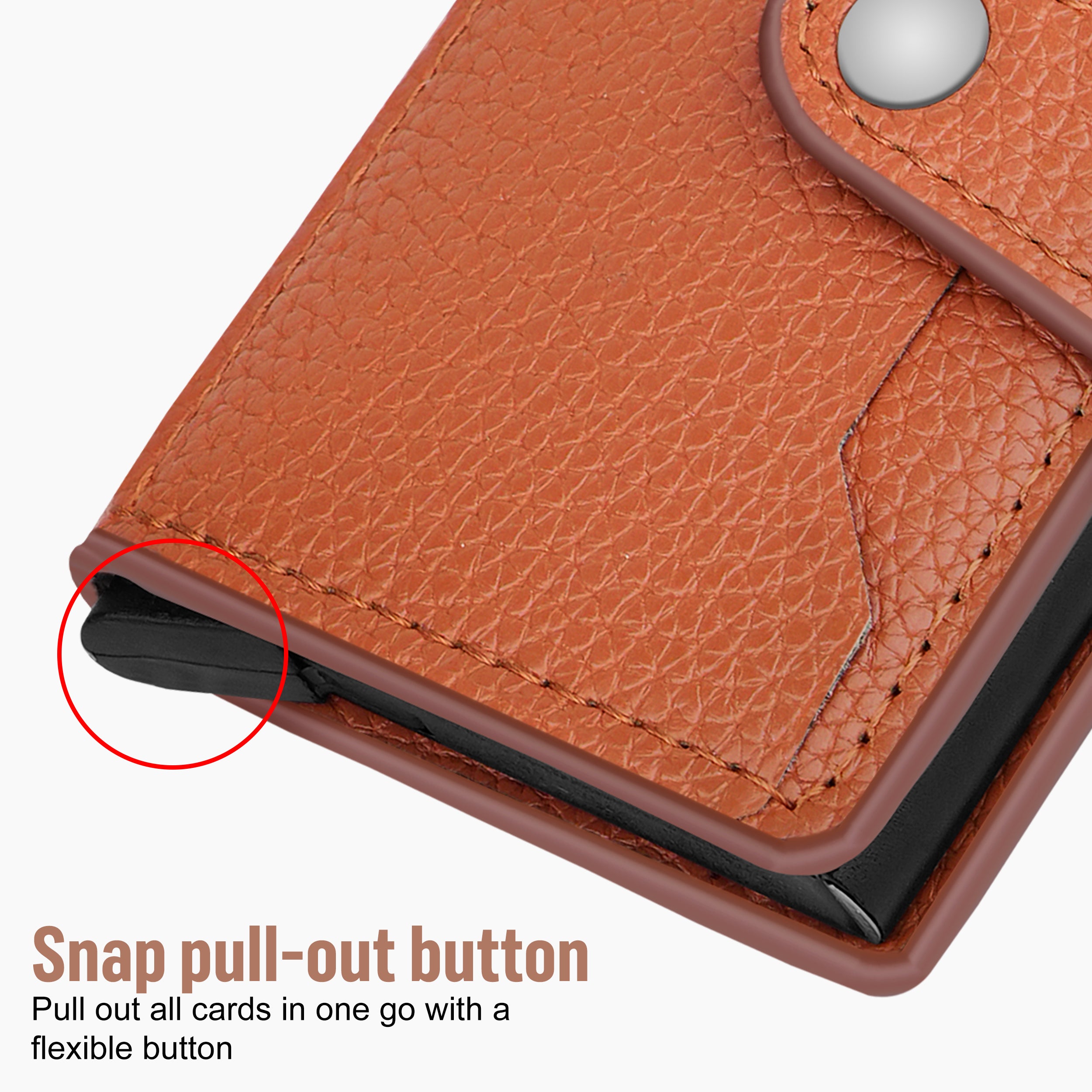 Stealth Shield RFID Protected Pop-Up Wallet Cardholder - Tan