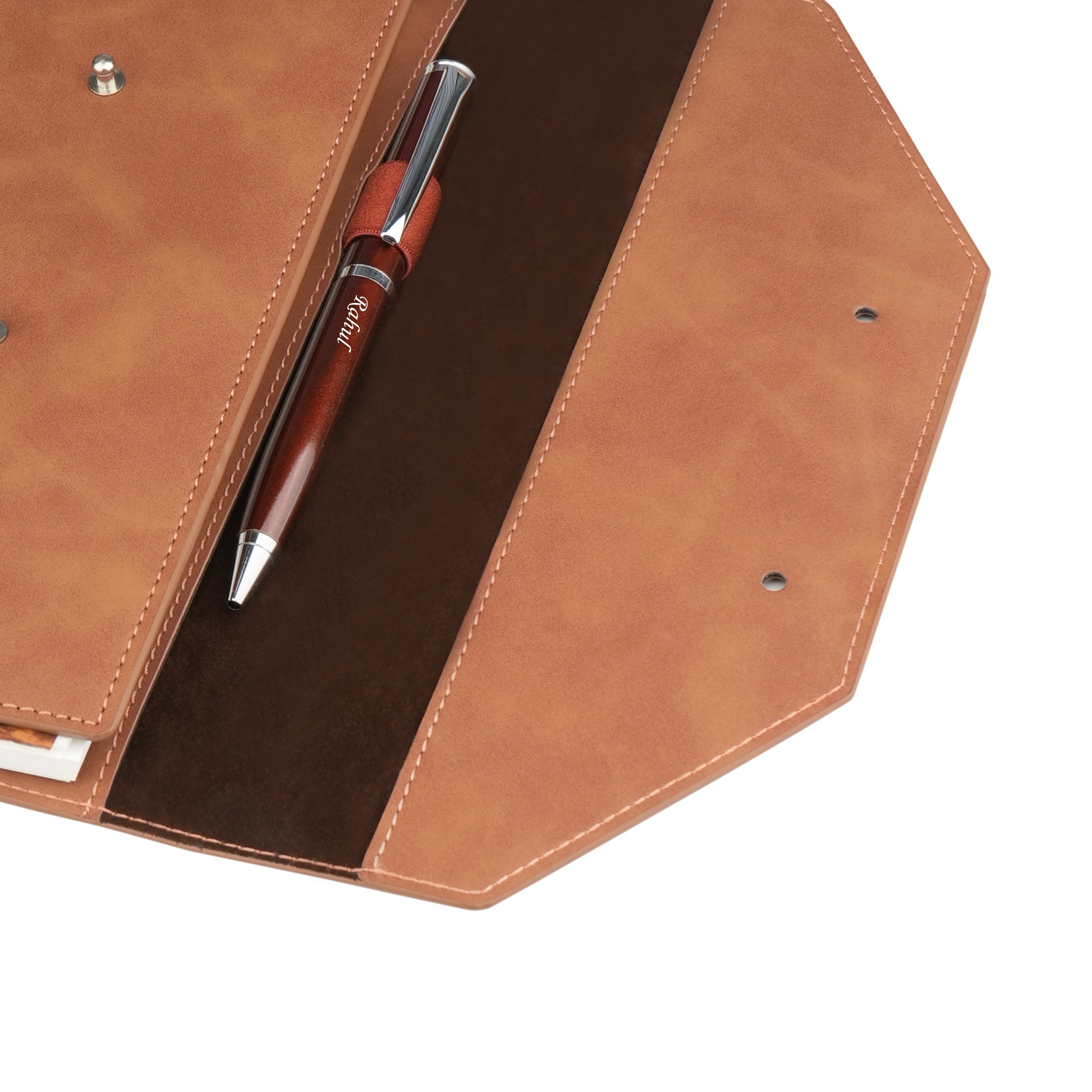 Personalized Persona Suede Leather Diary