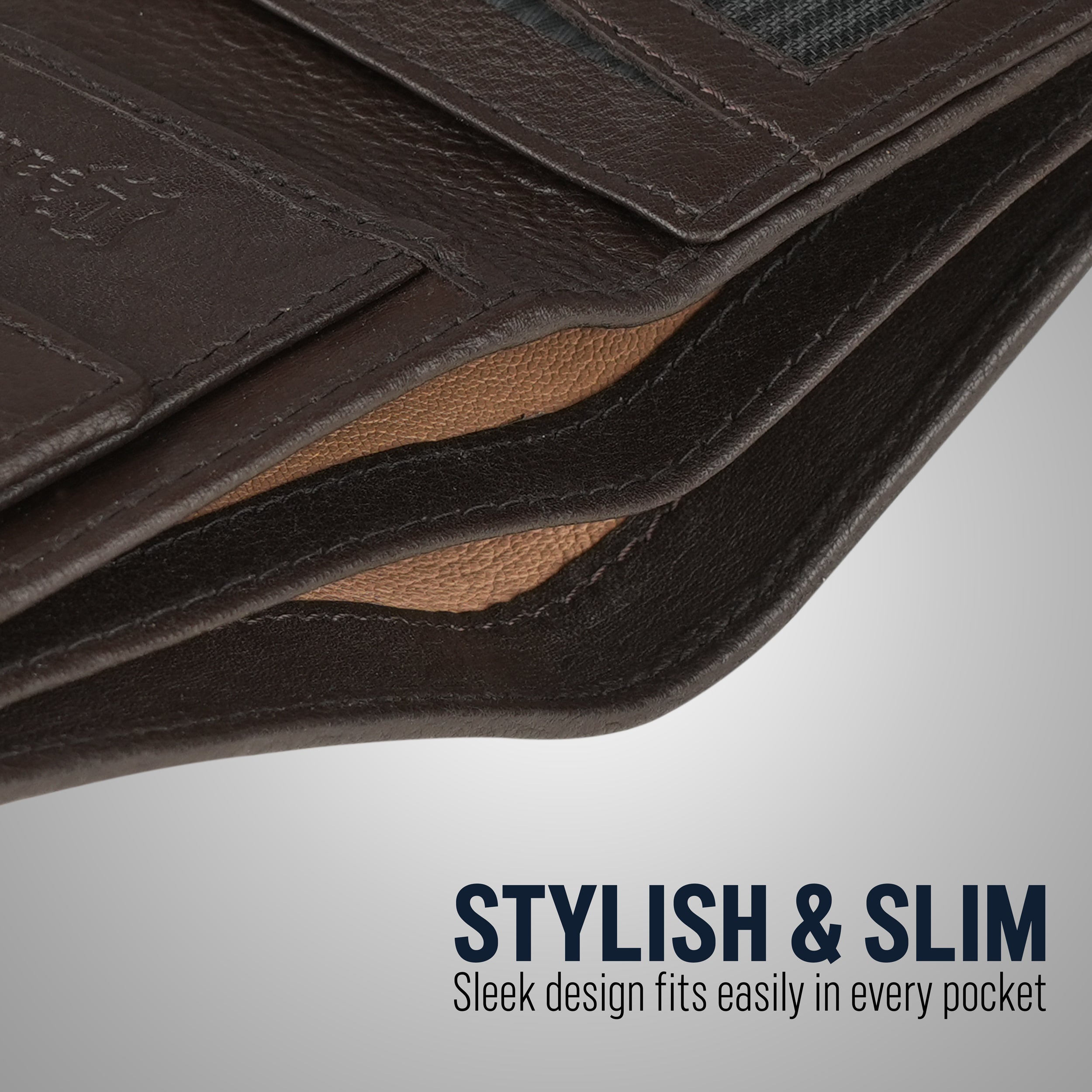 Fusion Carry Genuine Leather Wallet For Men - Brown