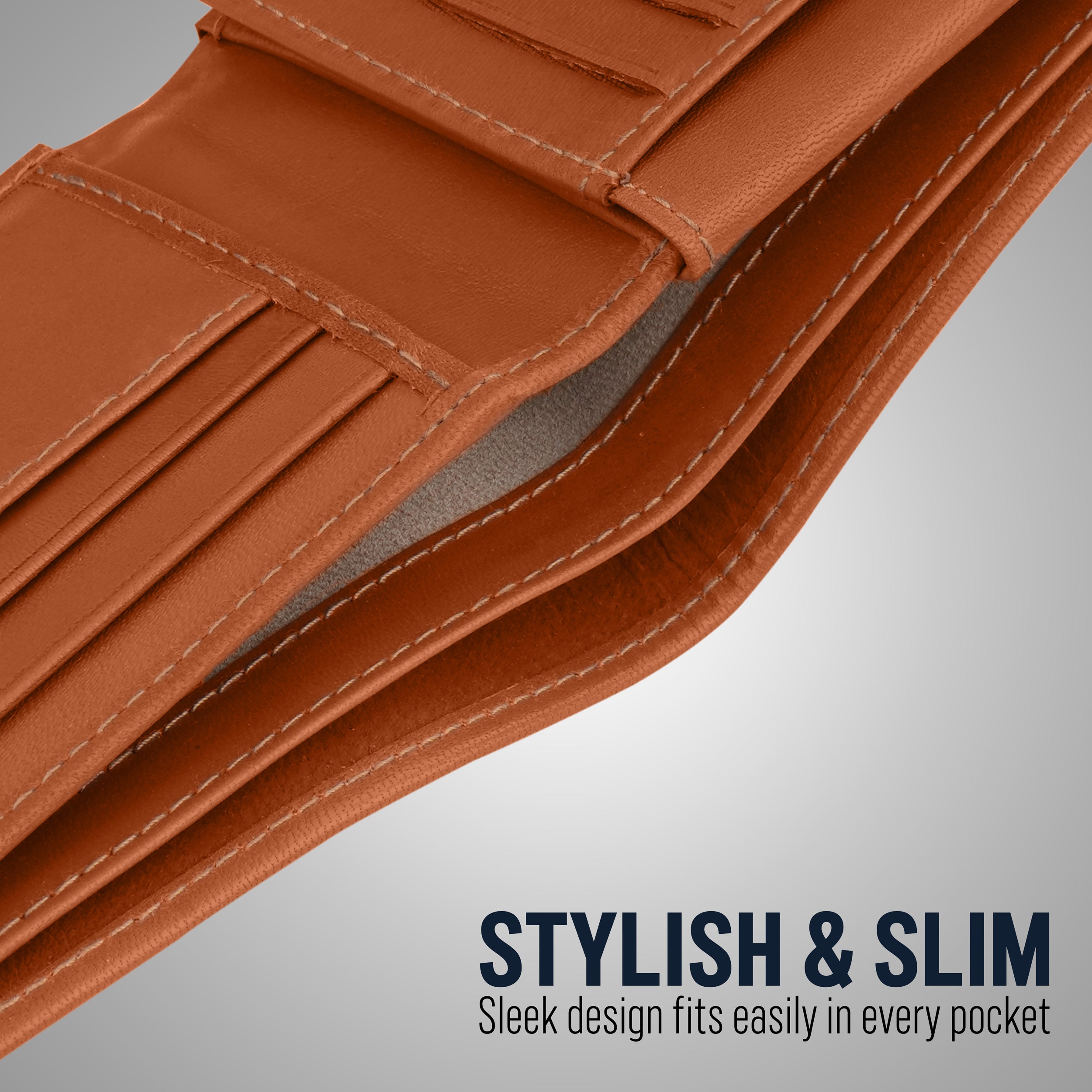 Eternal Solid Leather Wallet For Men - Tan