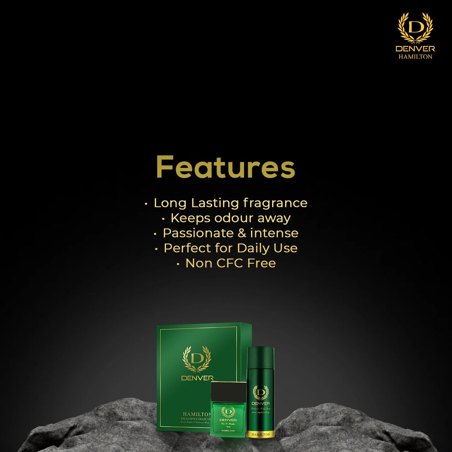 Denver Gift Pack Hamilton | 60ml Perfume | 200ml Deodorant