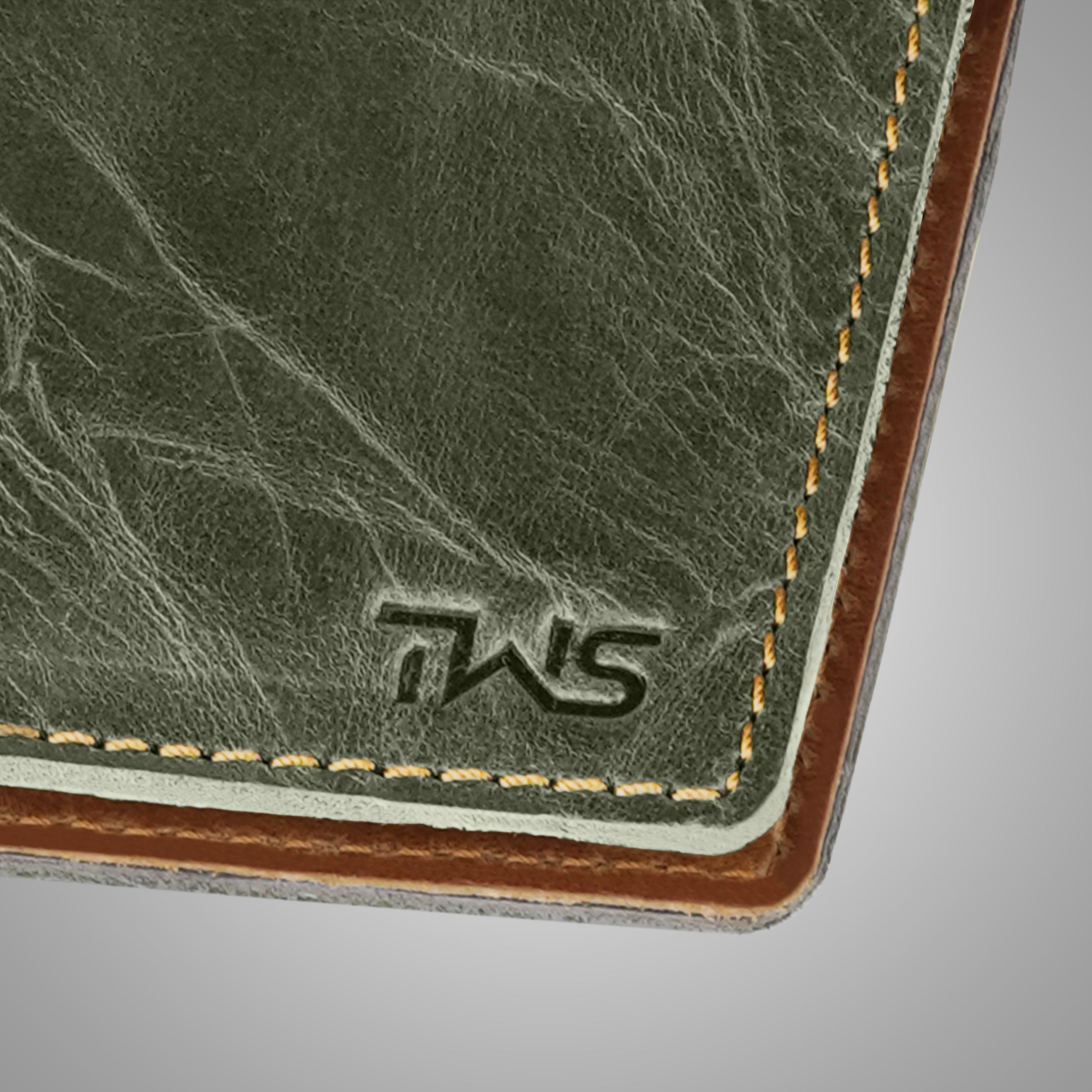 Heritage Genuine Leather Wallet for Men - Green