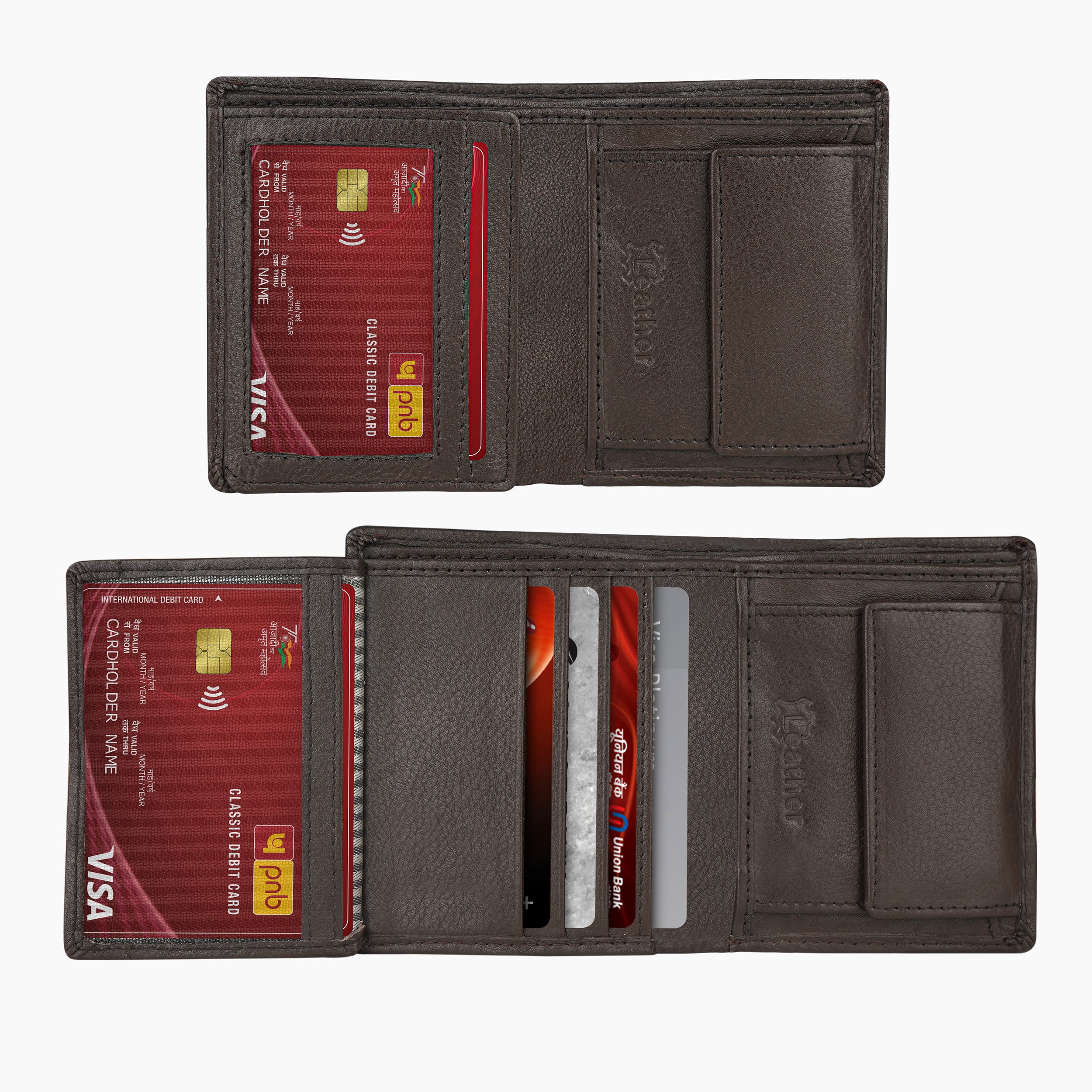 Fusion Carry Genuine Leather Wallet For Men - Brown
