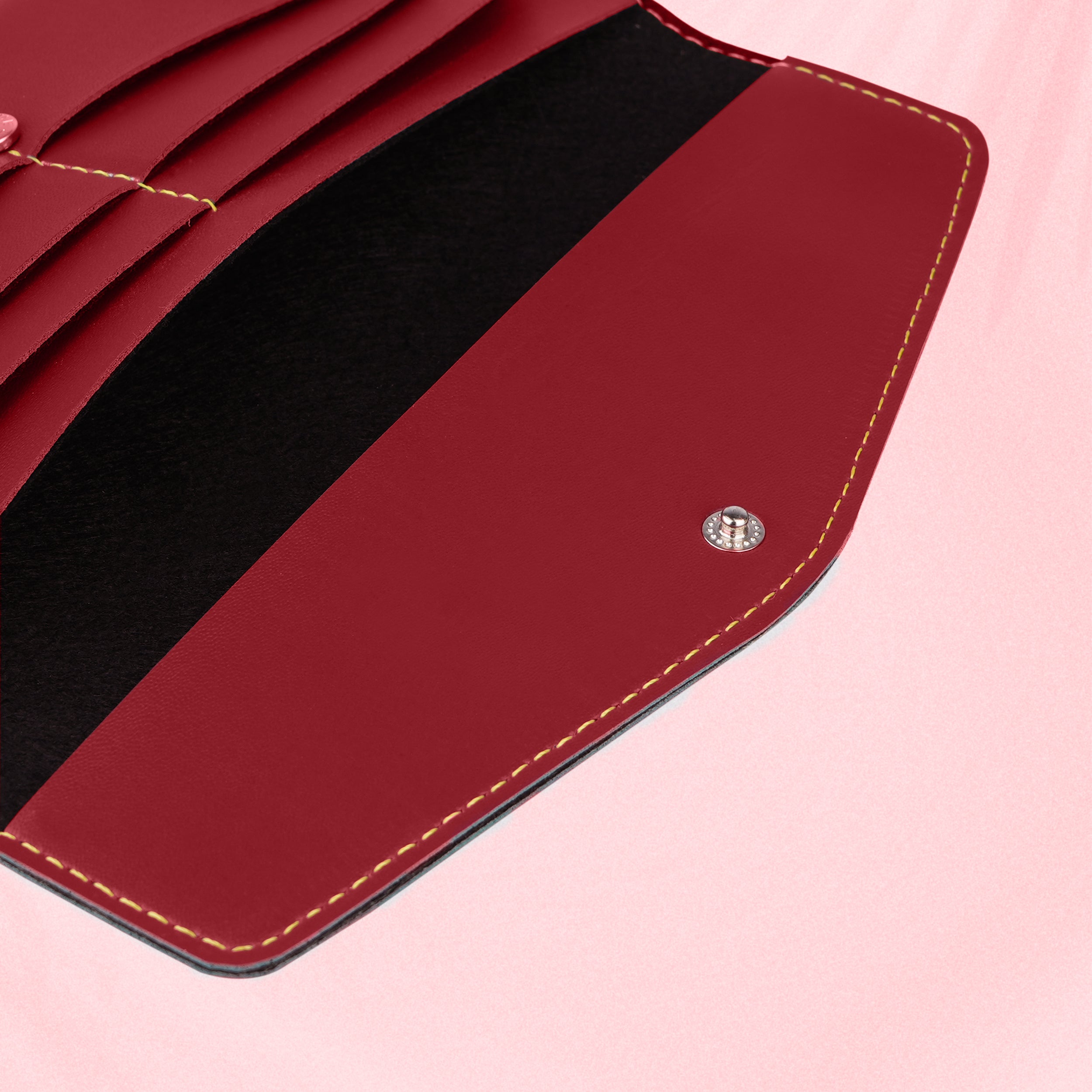 Personalized Charmed Essence Envelope Clutch With Name & Charm - Red
