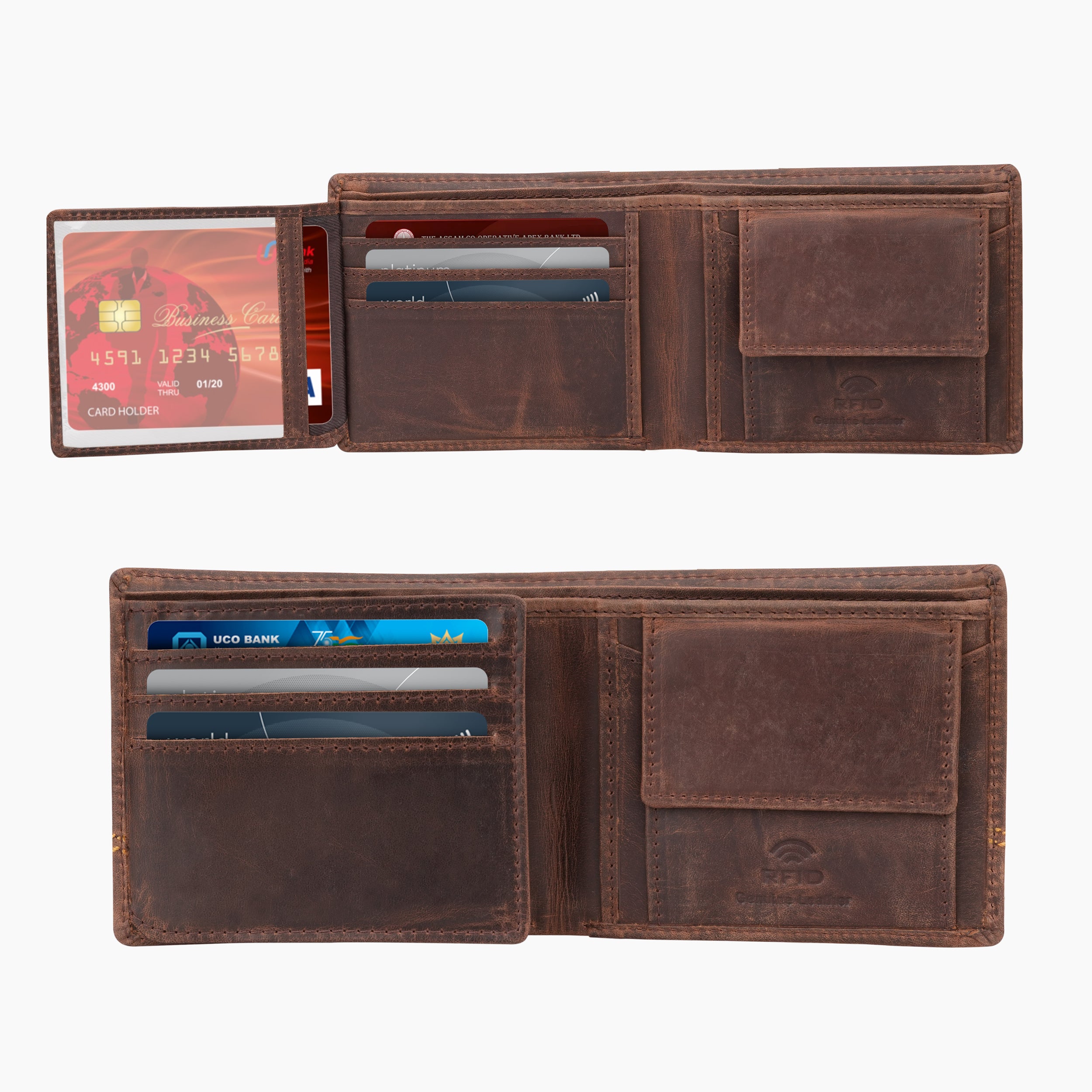 Legacy Stripe Genuine Leather Wallet For Men