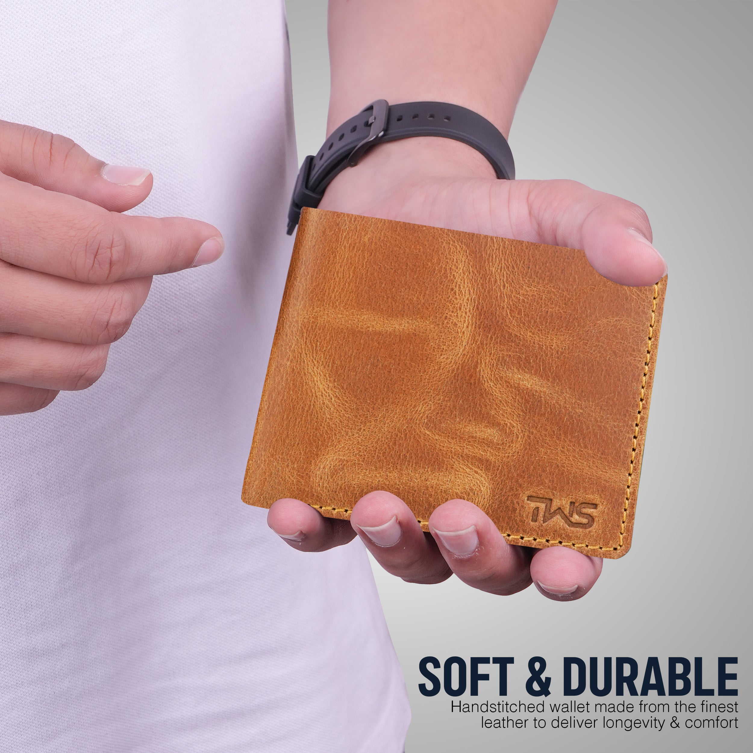 Heritage Genuine Leather Wallet for Men - Tan