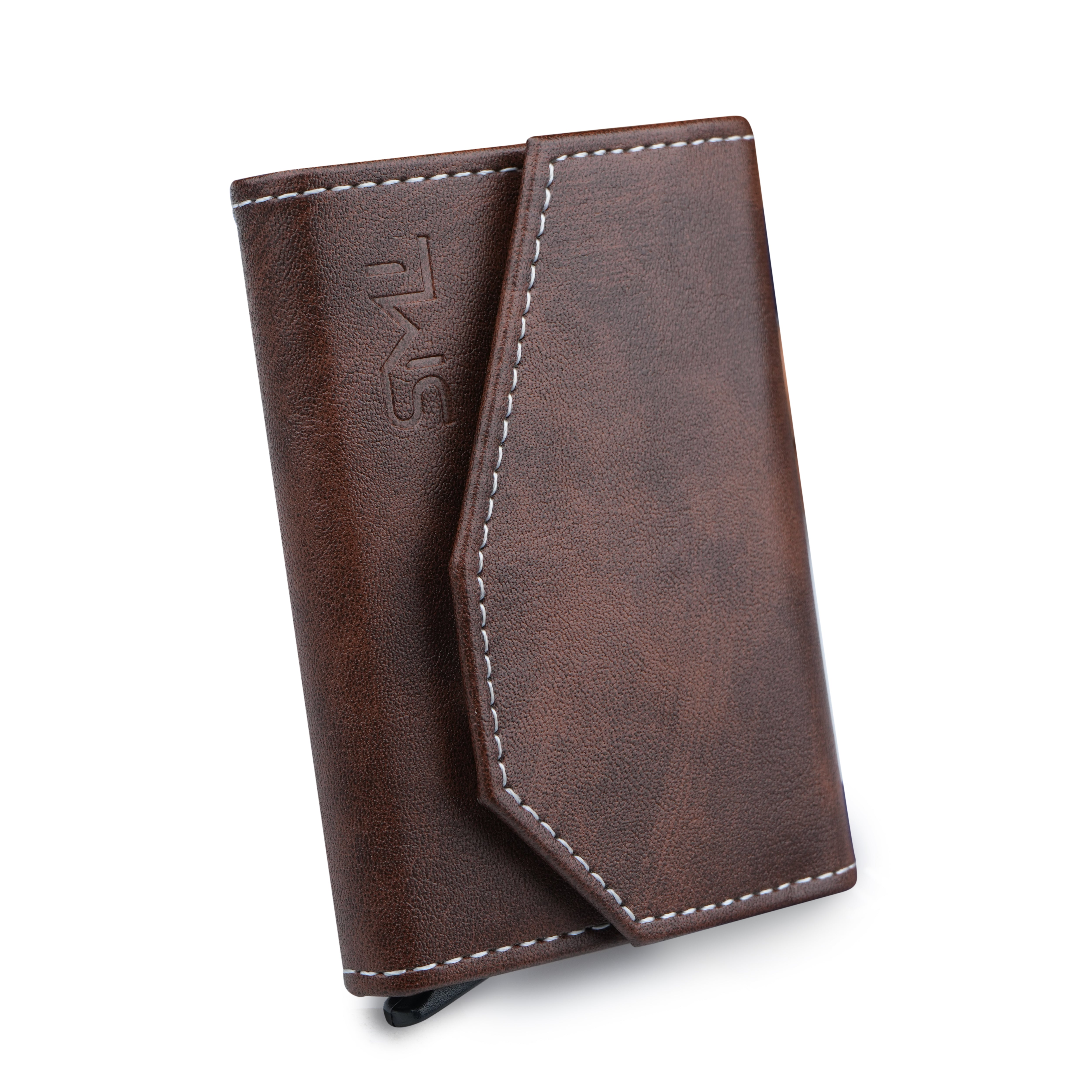 Vintage RFID Protected Wallet Card Holder - Brown
