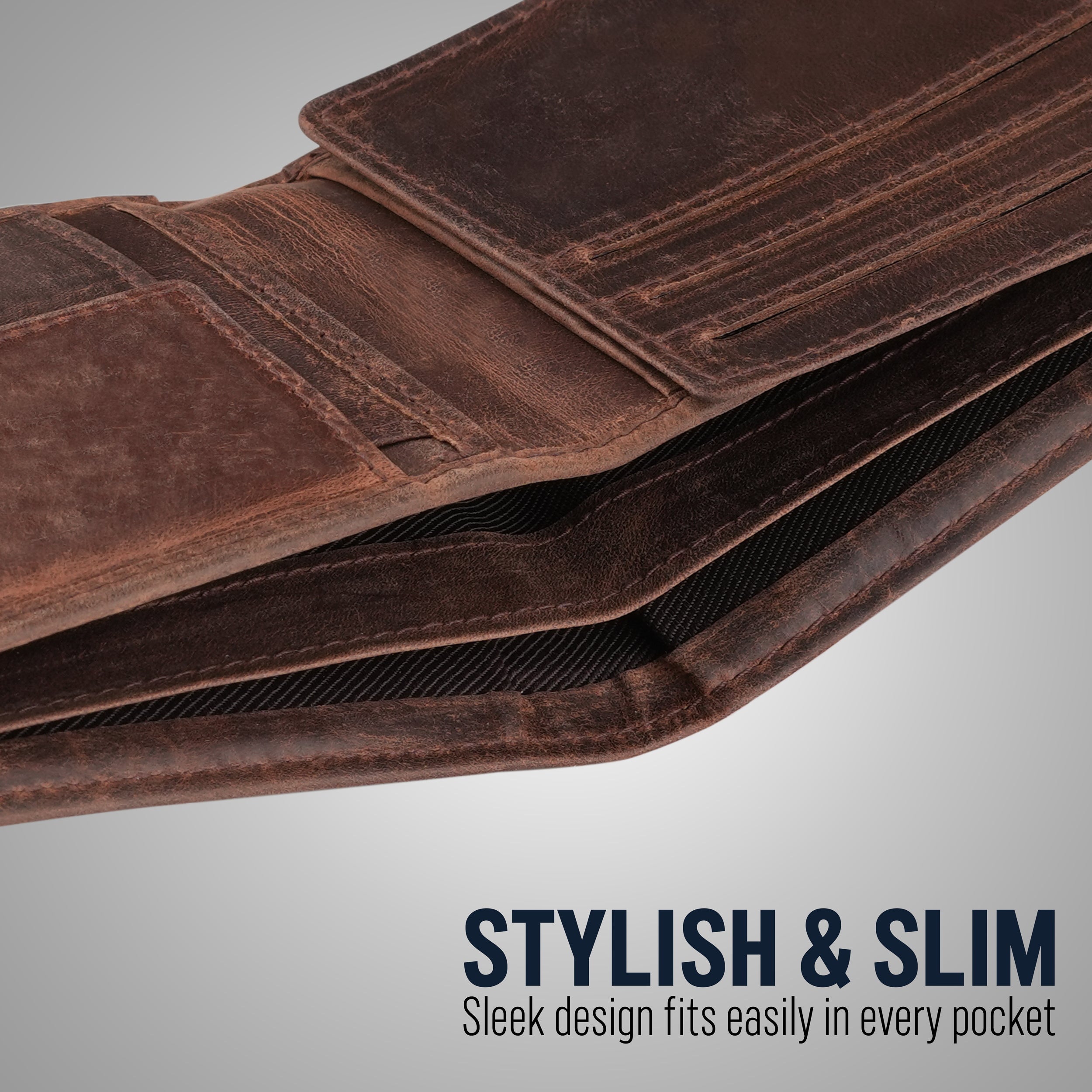 Legacy Stripe Genuine Leather Wallet For Men