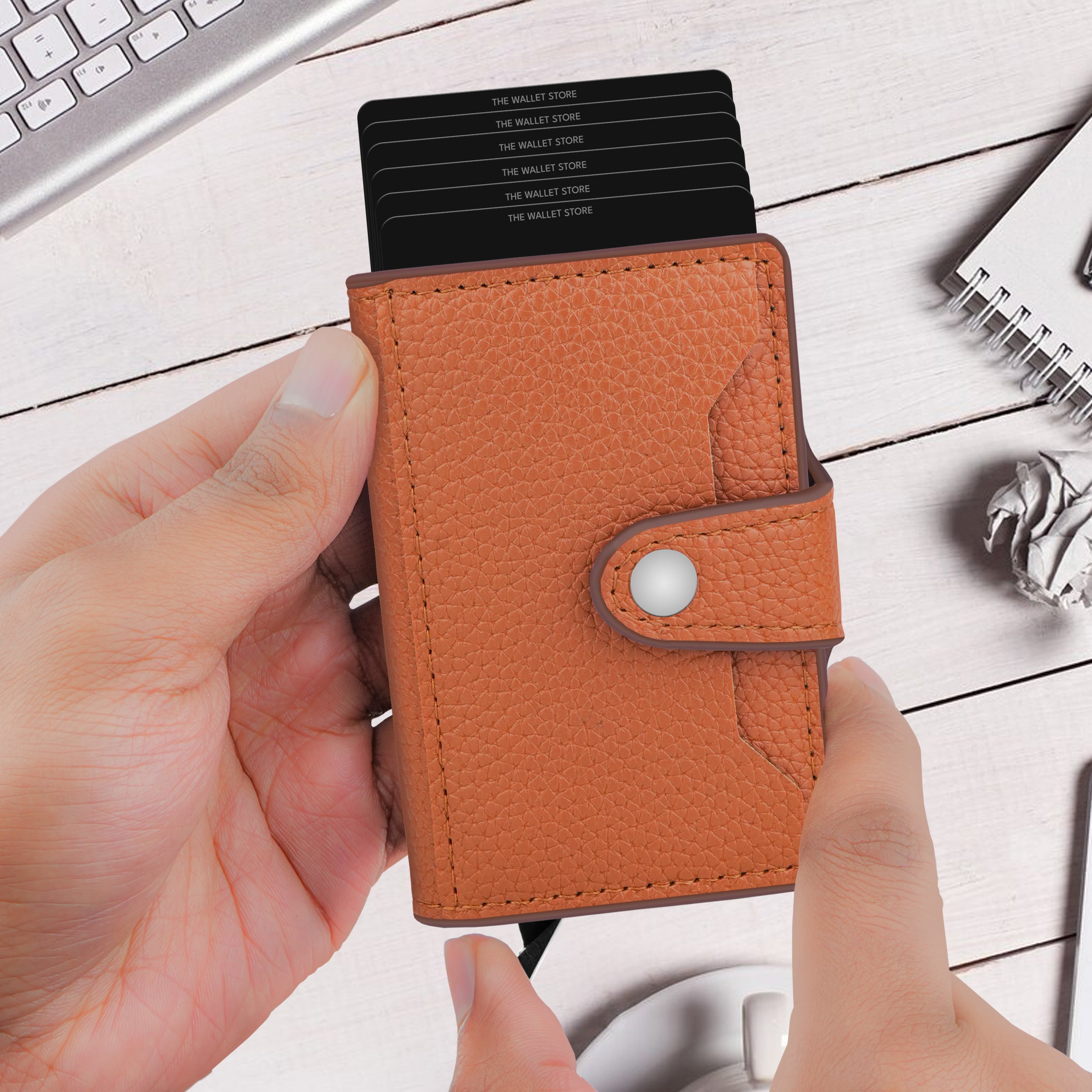 Stealth Shield RFID Protected Pop-Up Wallet Cardholder - Tan