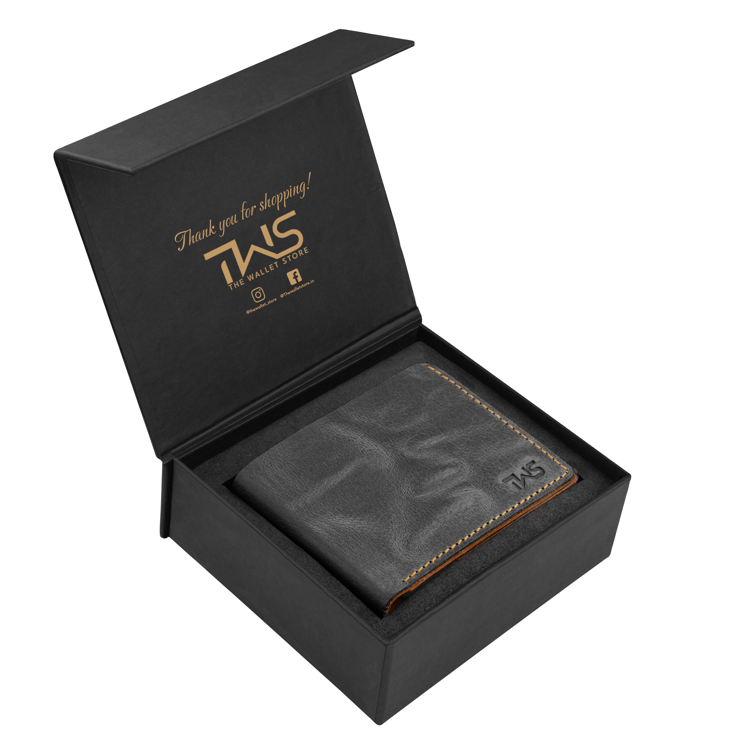 Heritage Genuine Leather Wallet for Men - Grey