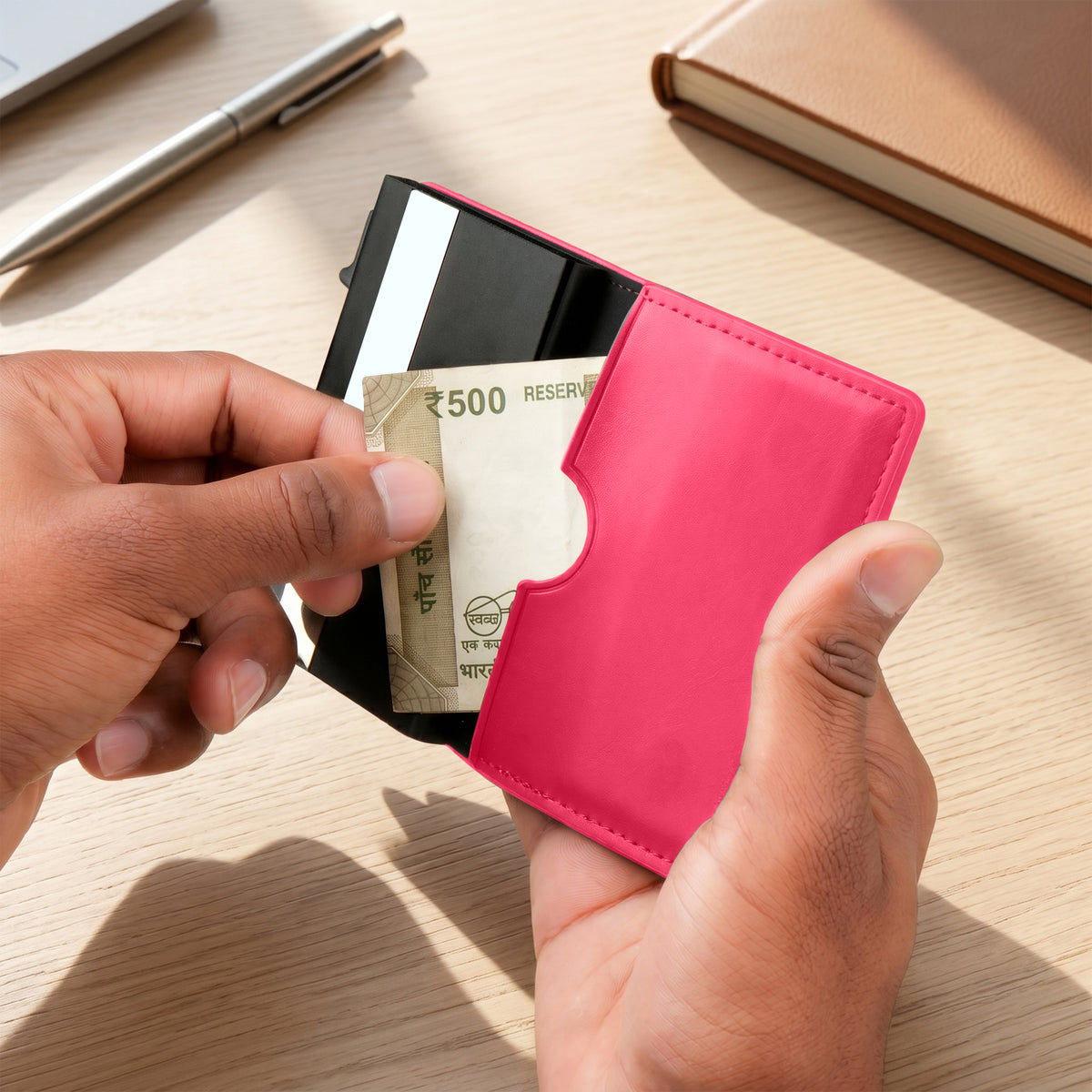 Aero Vault RFID Protected Pop-Up Cardholder - Red