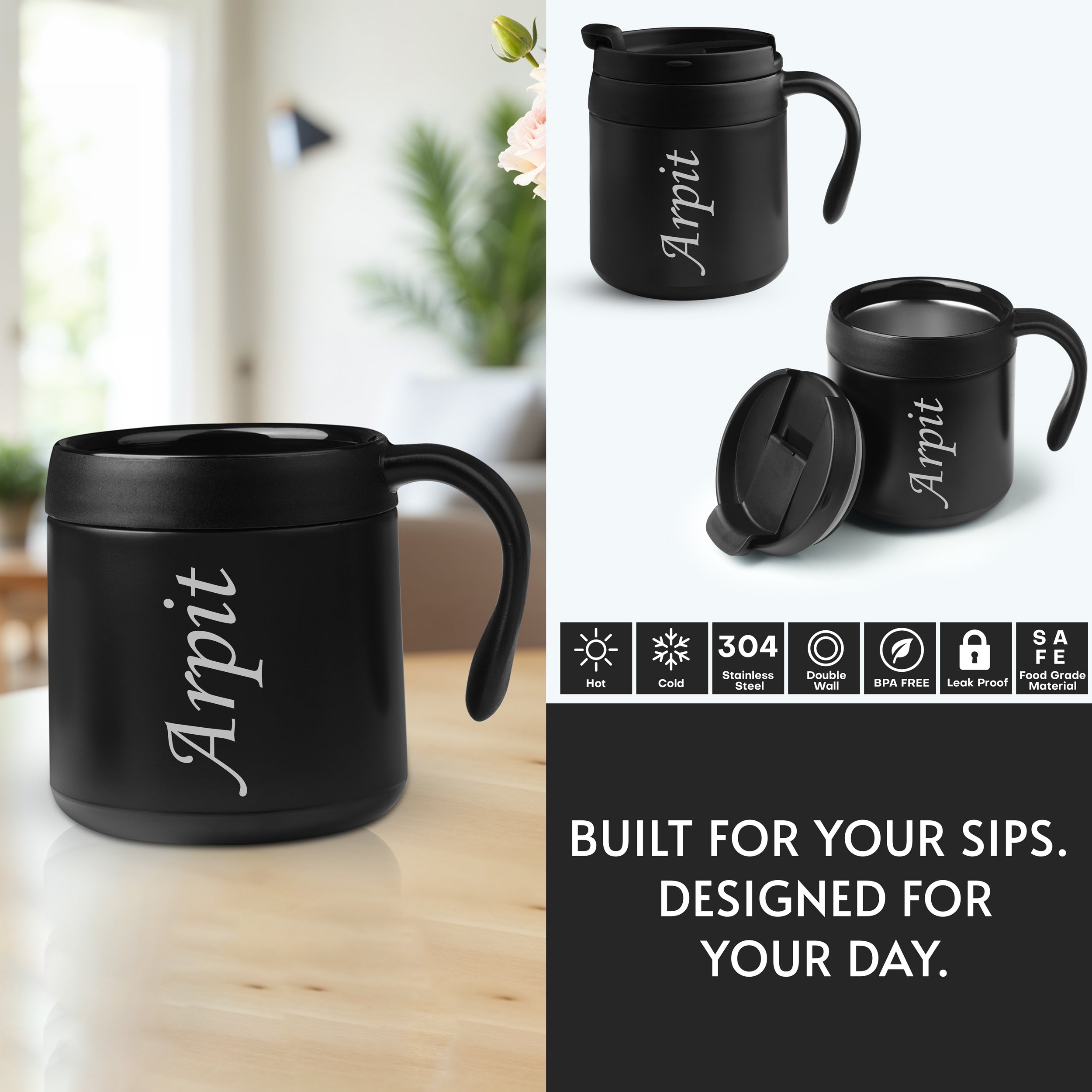 Jet Set Vacuum Insulated Thermal Mug