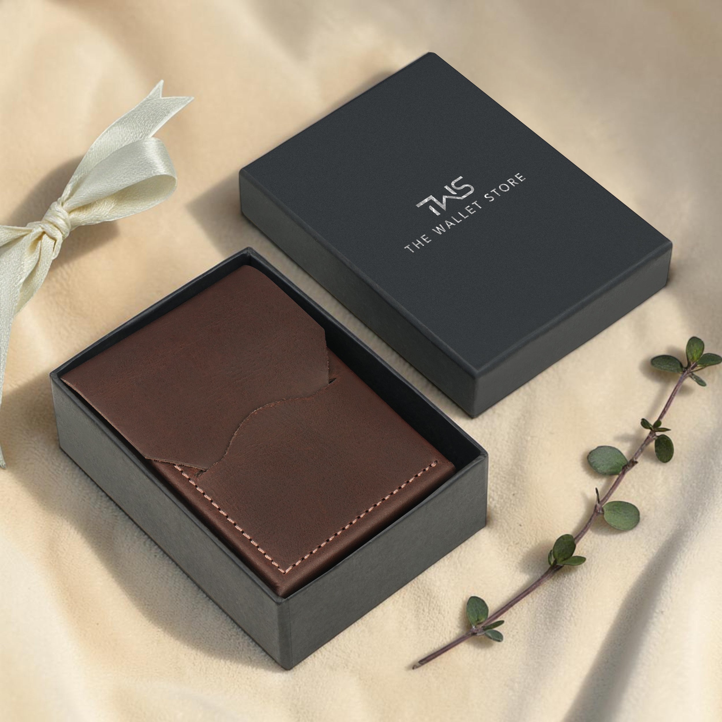 Urban Flip Genuine Leather Wallet - Dark Brown
