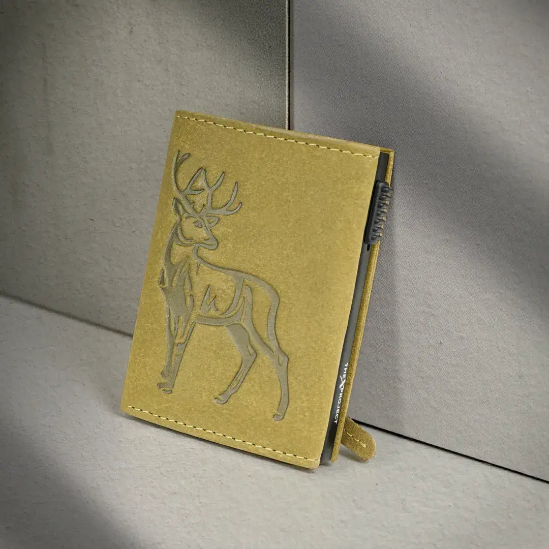 Premium Wildlife Series RFID-Protected Genuine Leather Wallet