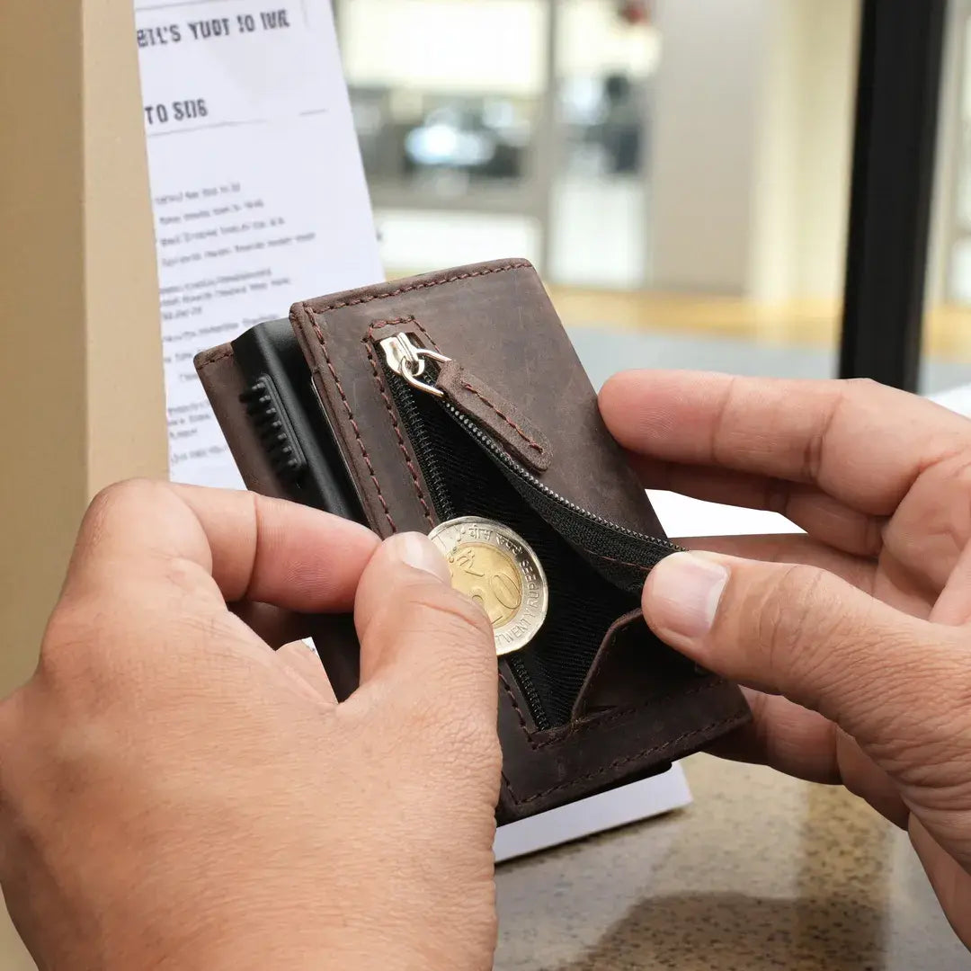 Premium Wildlife Series RFID-Protected Genuine Leather Wallet