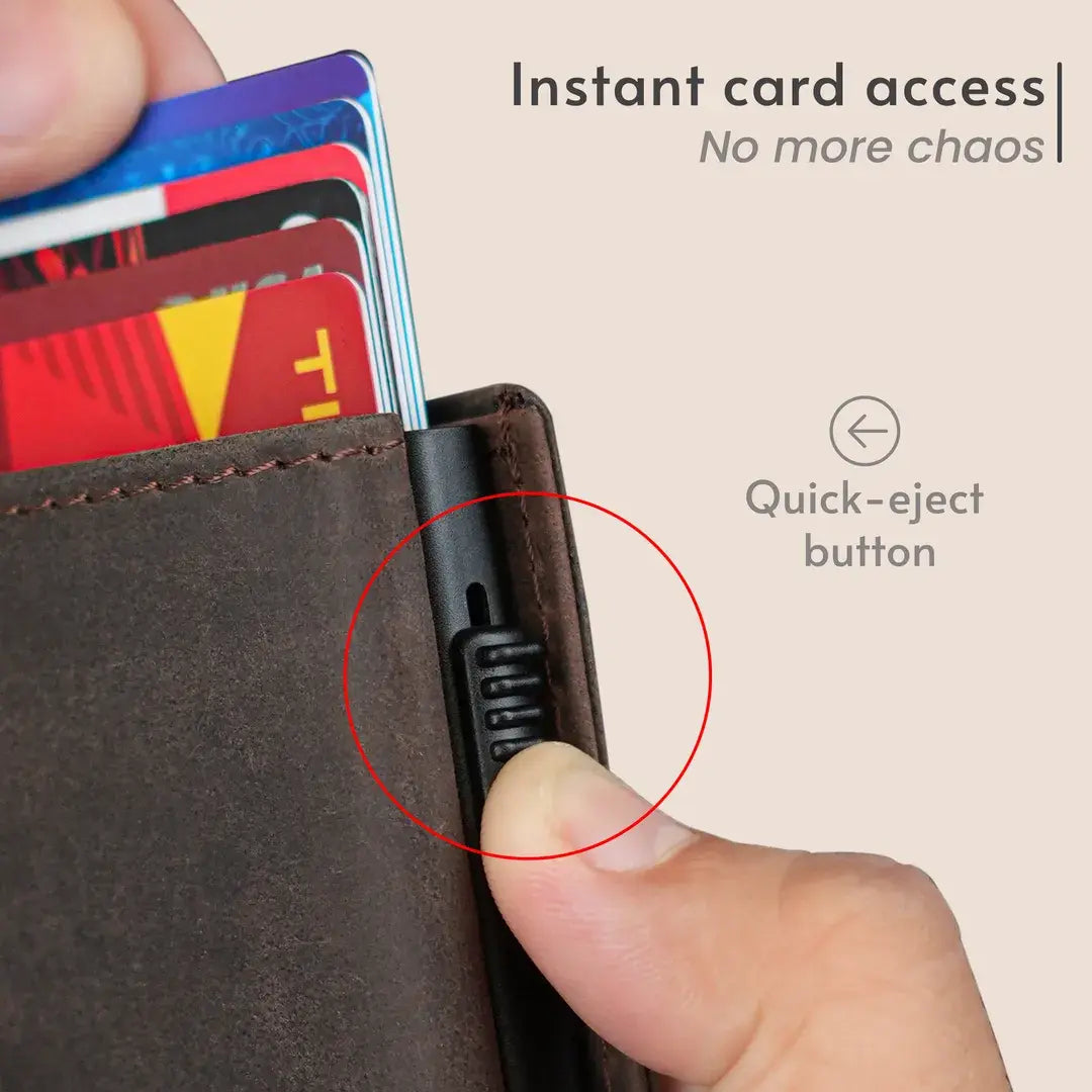Premium Wildlife Series RFID-Protected Genuine Leather Wallet
