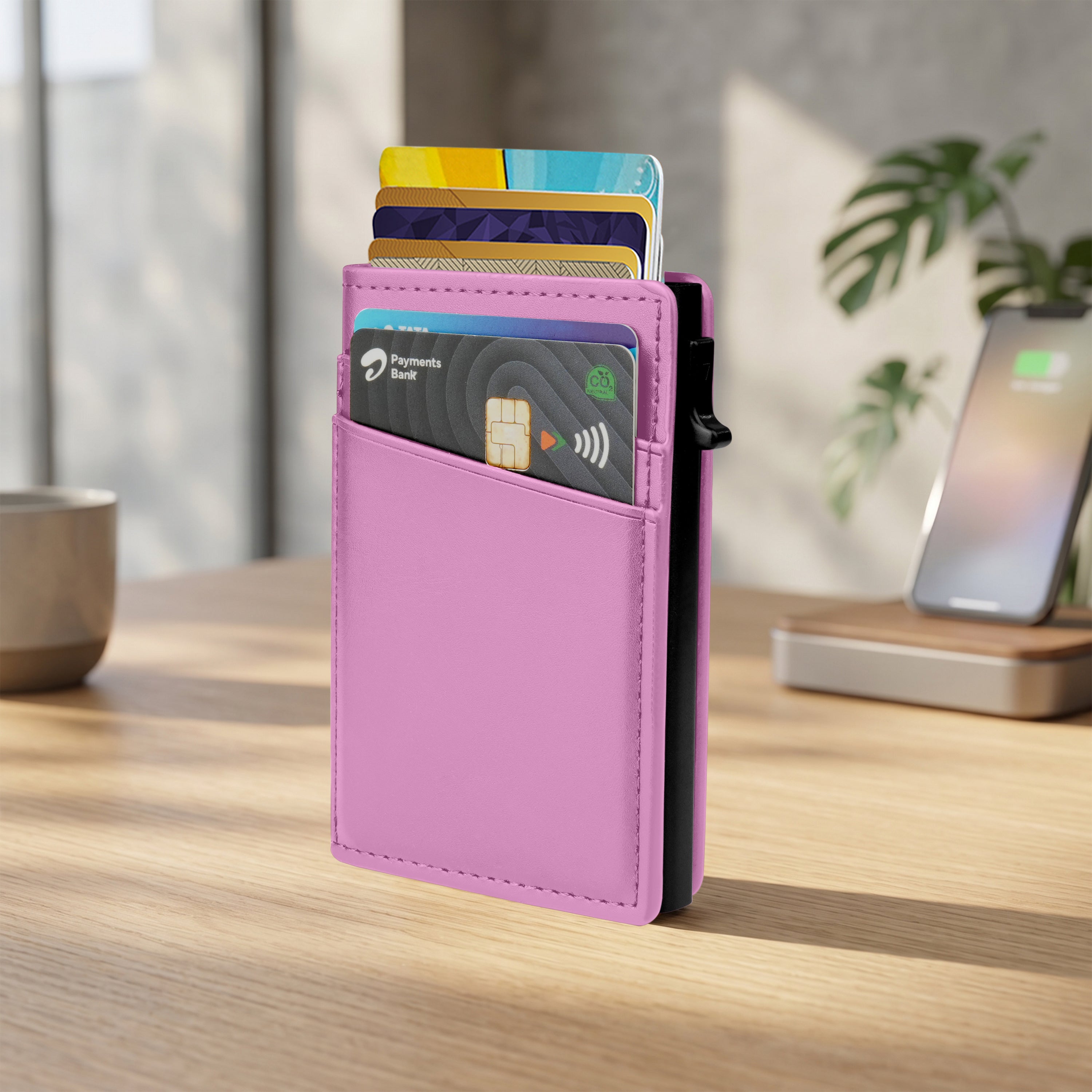 Aero Vault RFID Protected Pop-Up Cardholder - Purple
