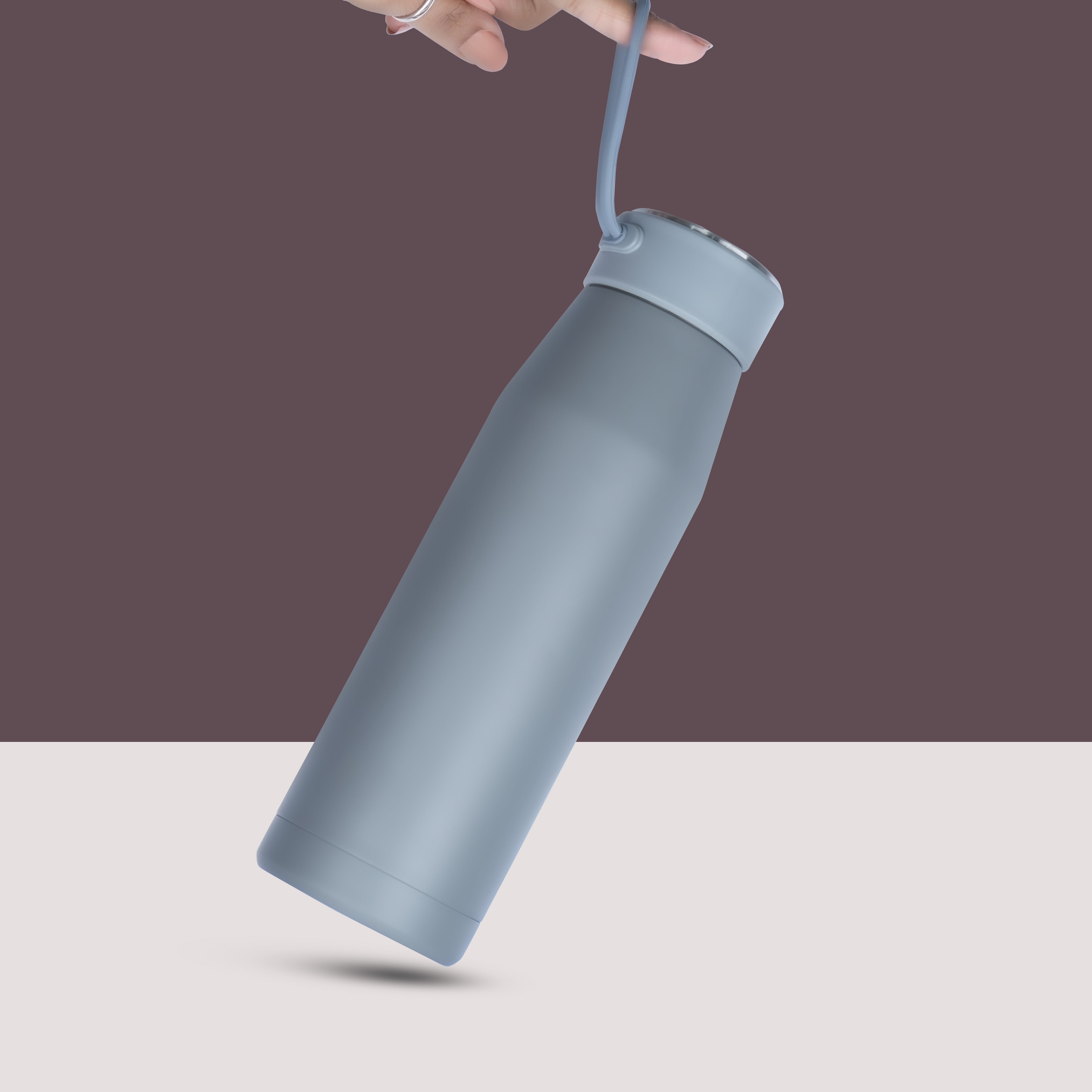 Traveller Stainless Steel Vacuum Flask With Silicon Strap
