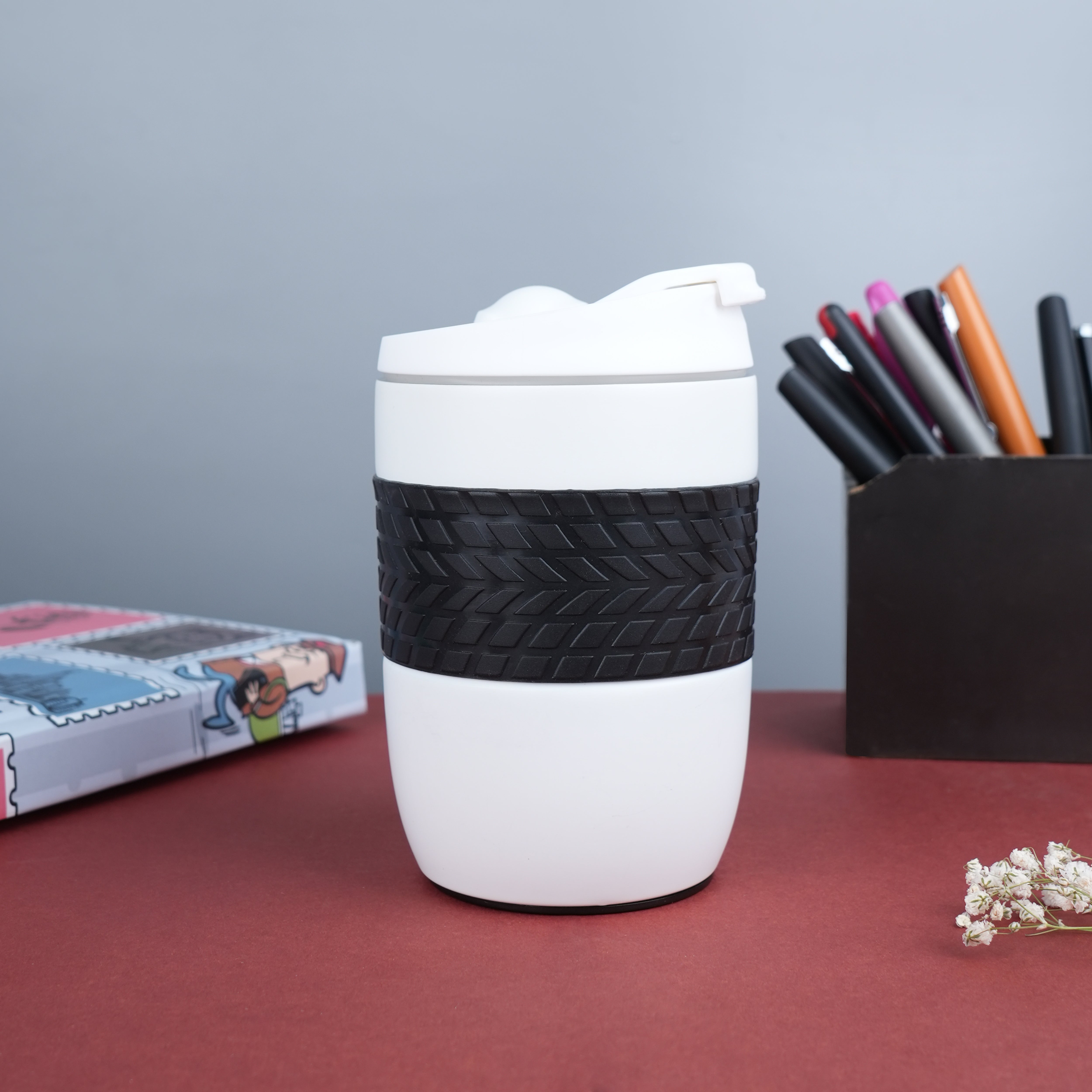 Stainless Steel Magic Rubber Grip Coffee Mug