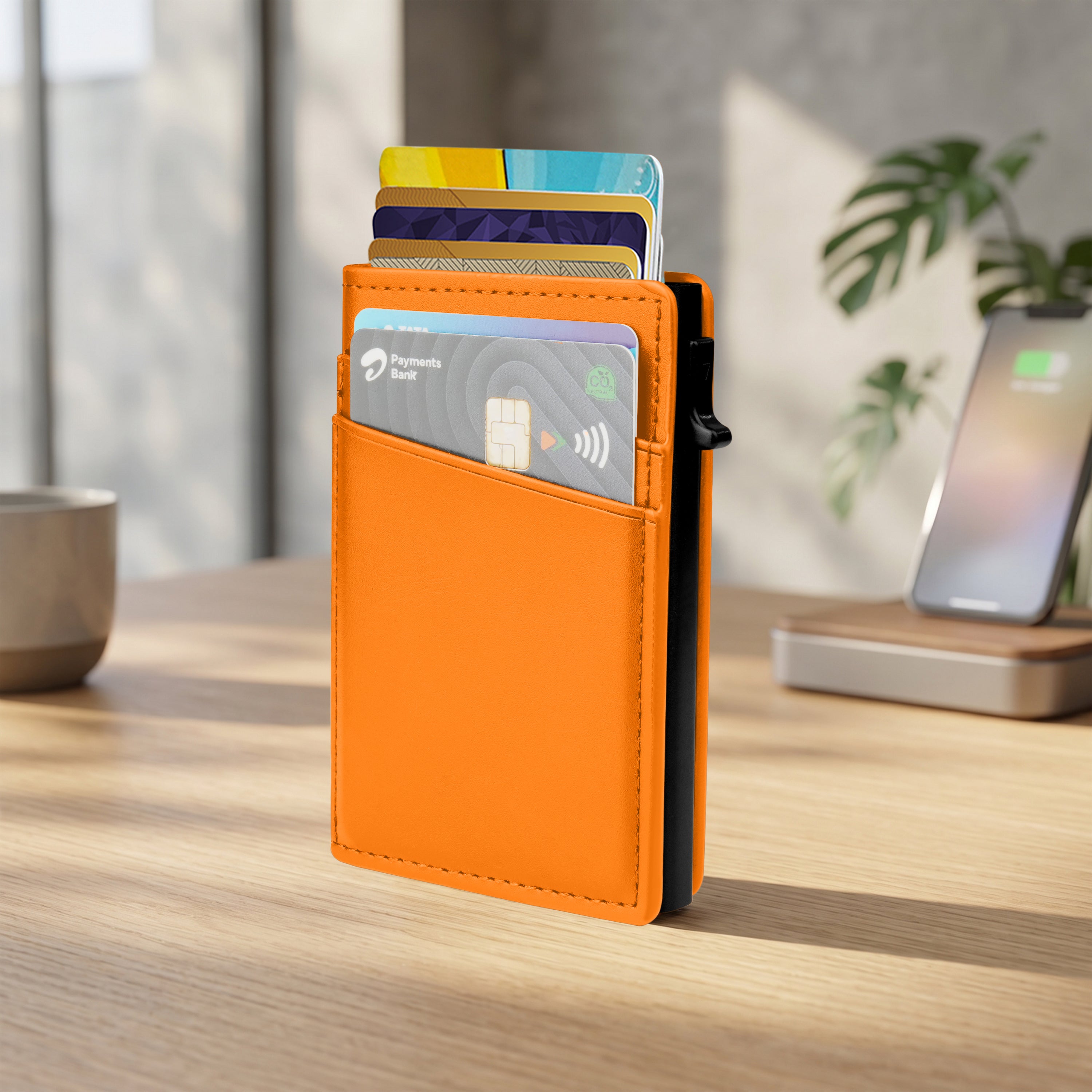 Aero Vault RFID Protected Pop-Up Cardholder - Orange