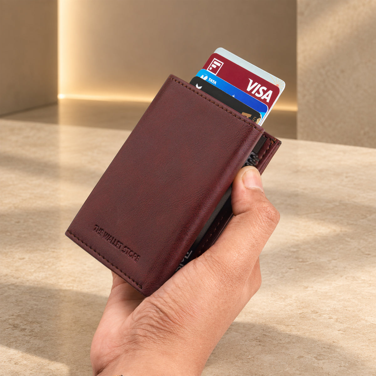 Guardian RFID Protection Wallet Card Holder - Wine