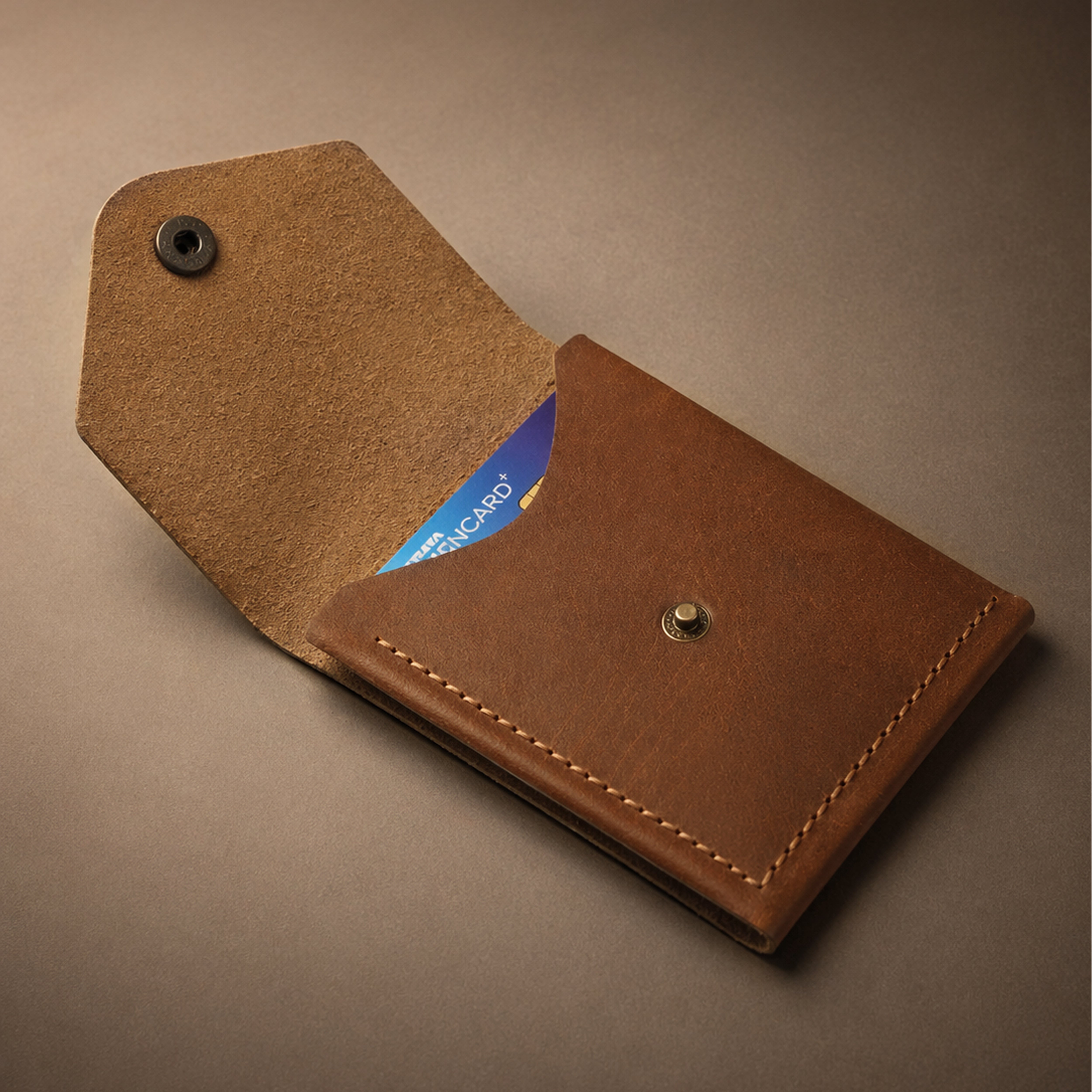 Flip 2.0 Genuine Leather Wallet - Tan