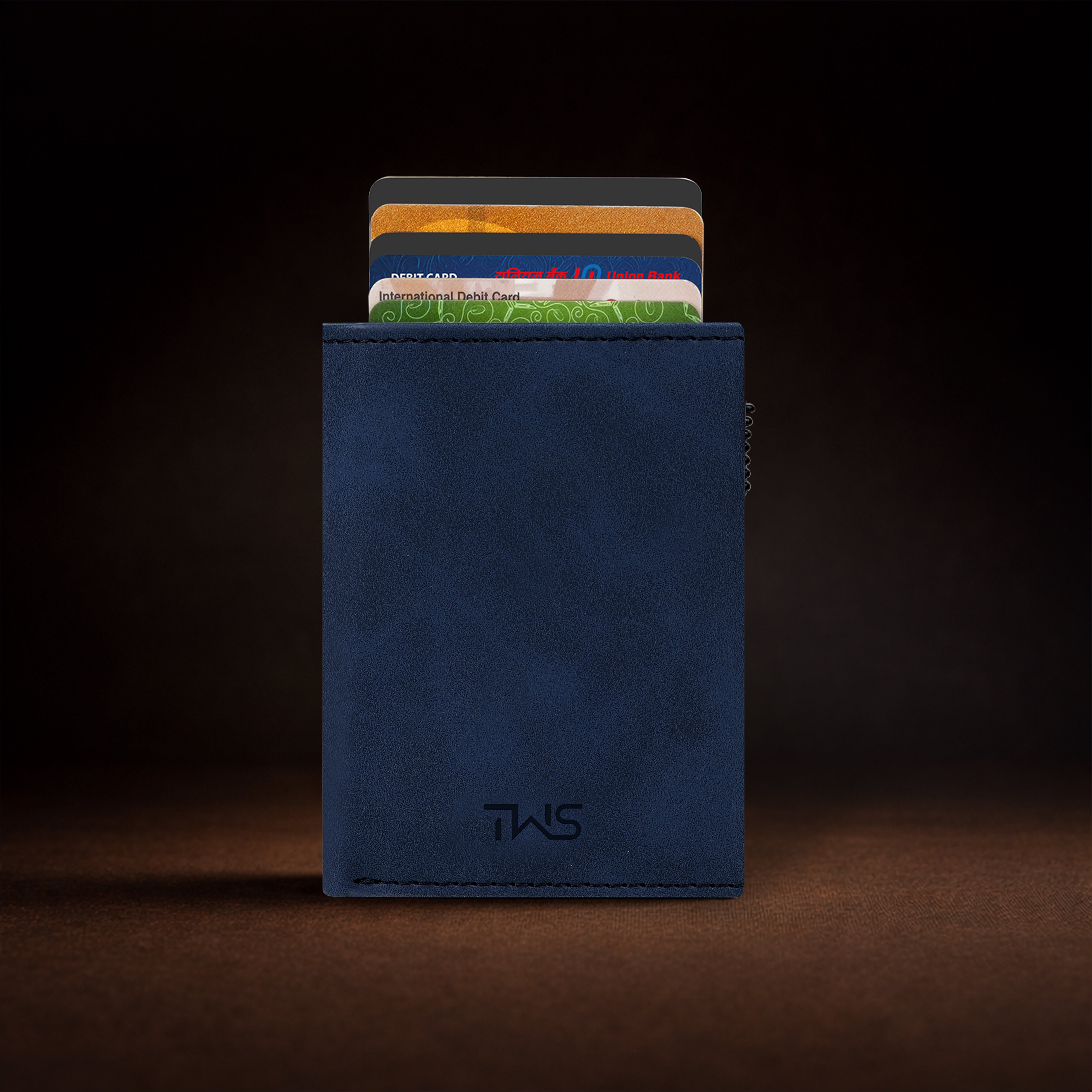 SlideX Neo RFID-Protected Dual Color Wallet Cardholder - Blue