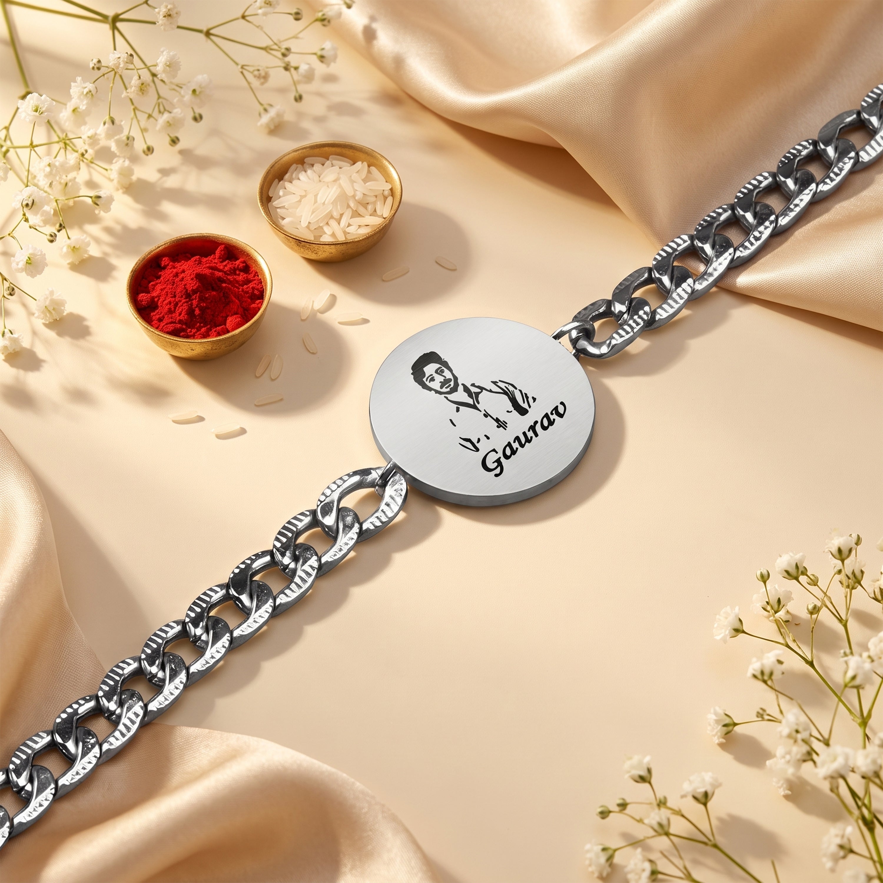 Yaadon Ka Bandhan Personalized Photo Rakhi