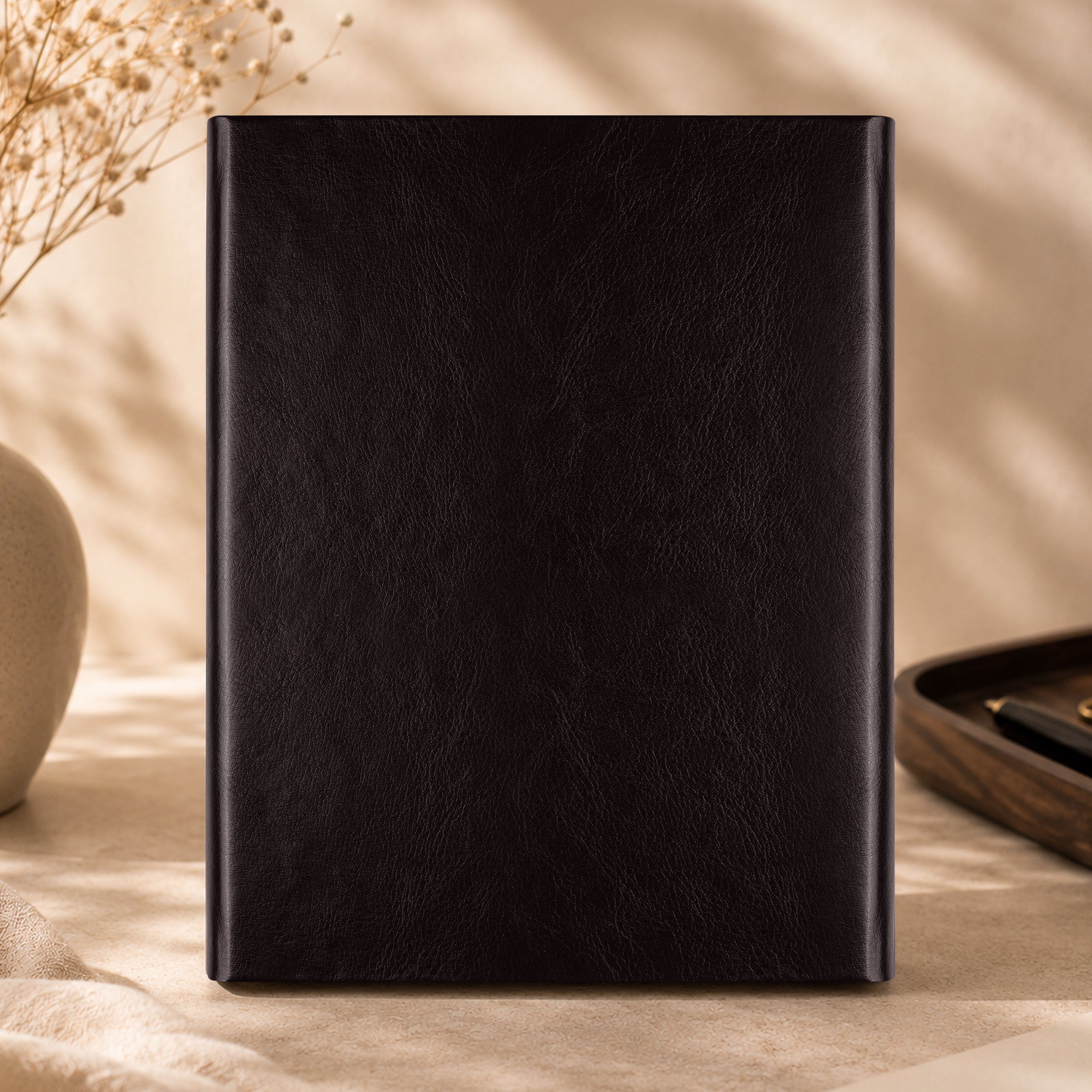 Monarch Personalized A5 Leatherette Diary & Pen Set - Brown