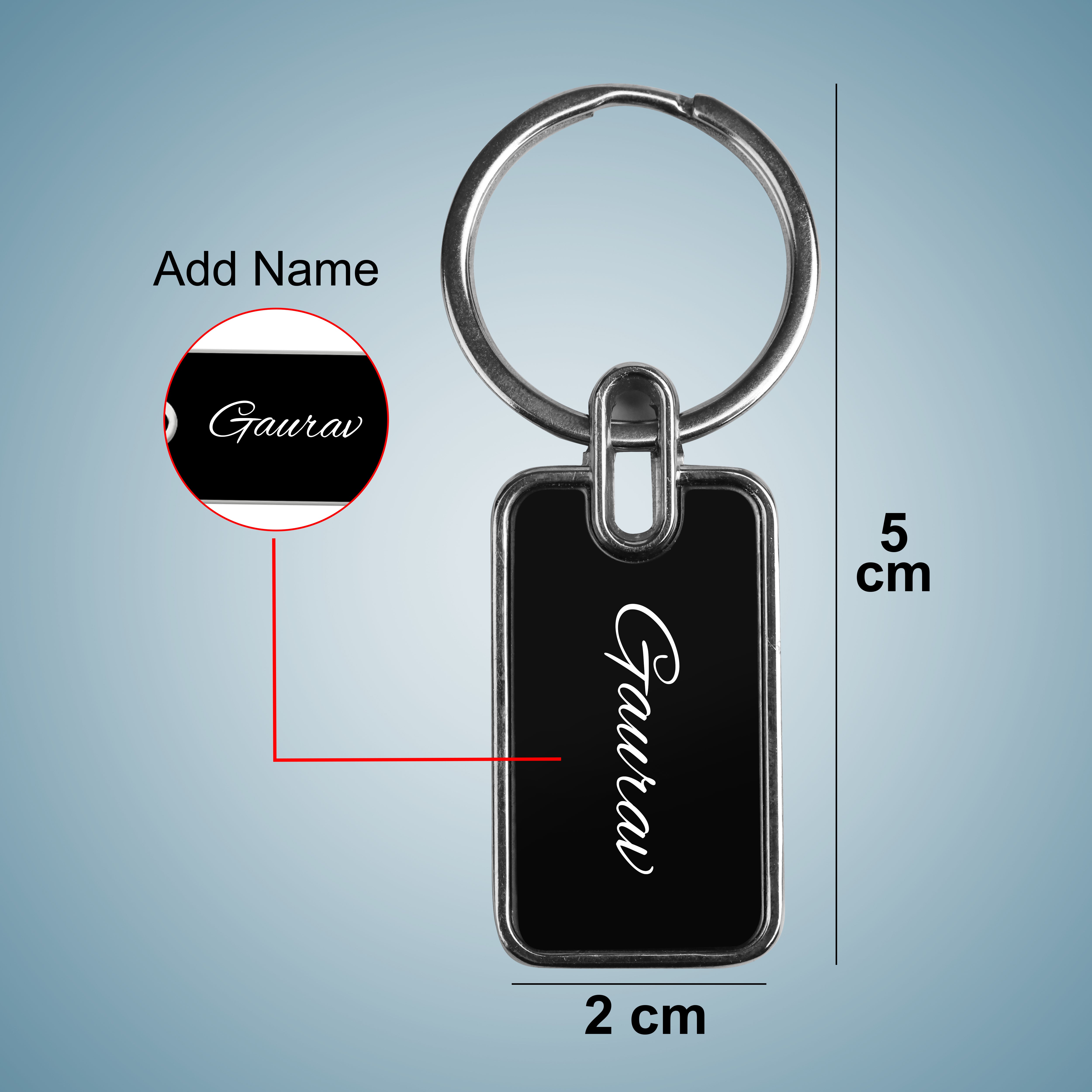 Personalized Metal Keychain With Name