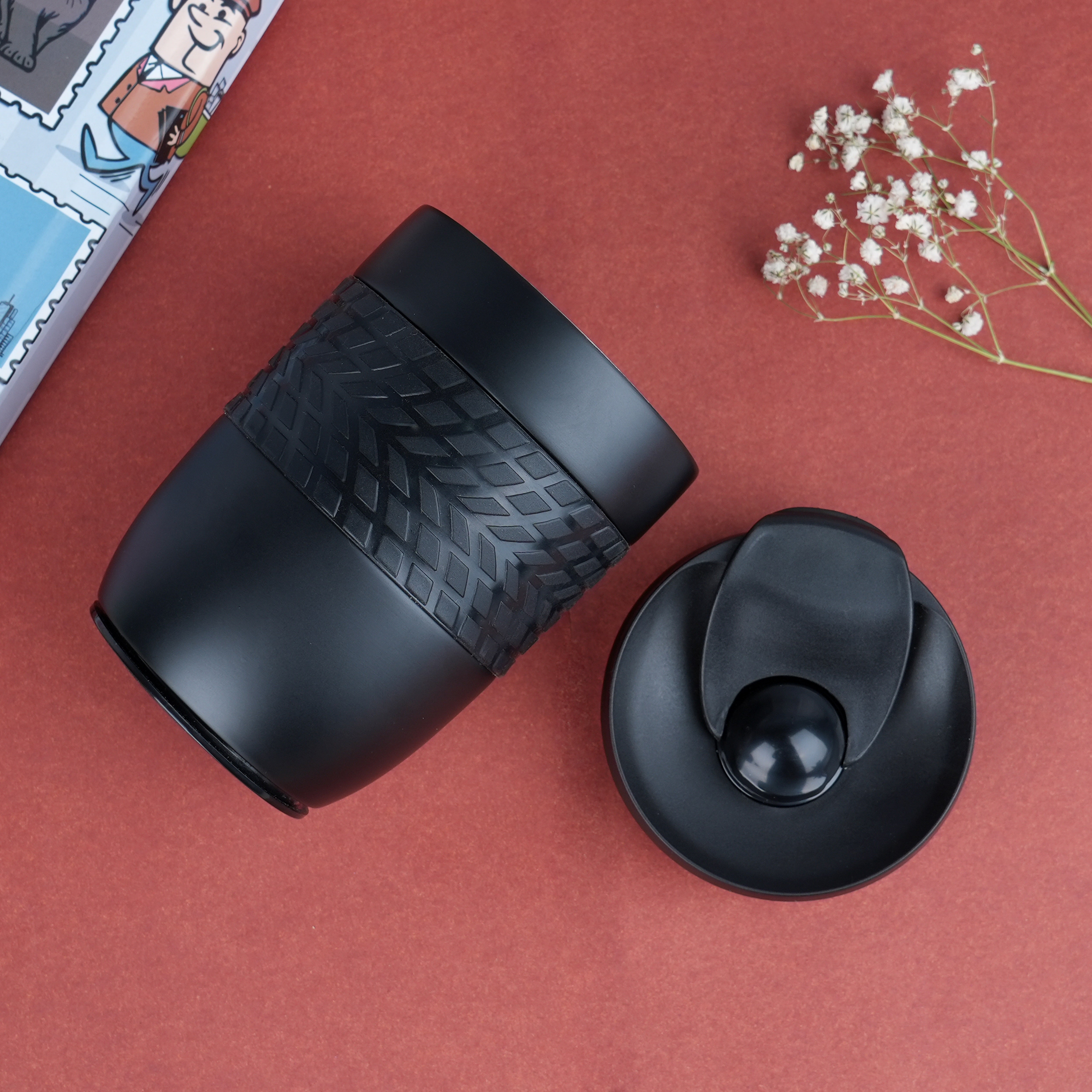 Stainless Steel Magic Rubber Grip Coffee Mug