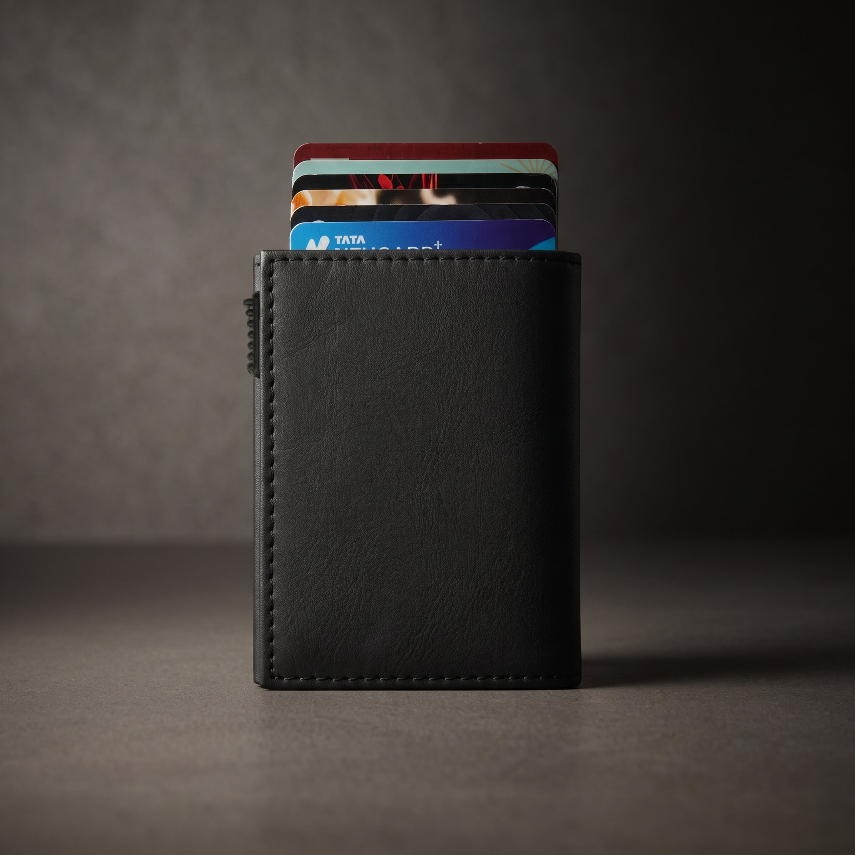 Crest RFID Protected Wallet Cardholder - Black